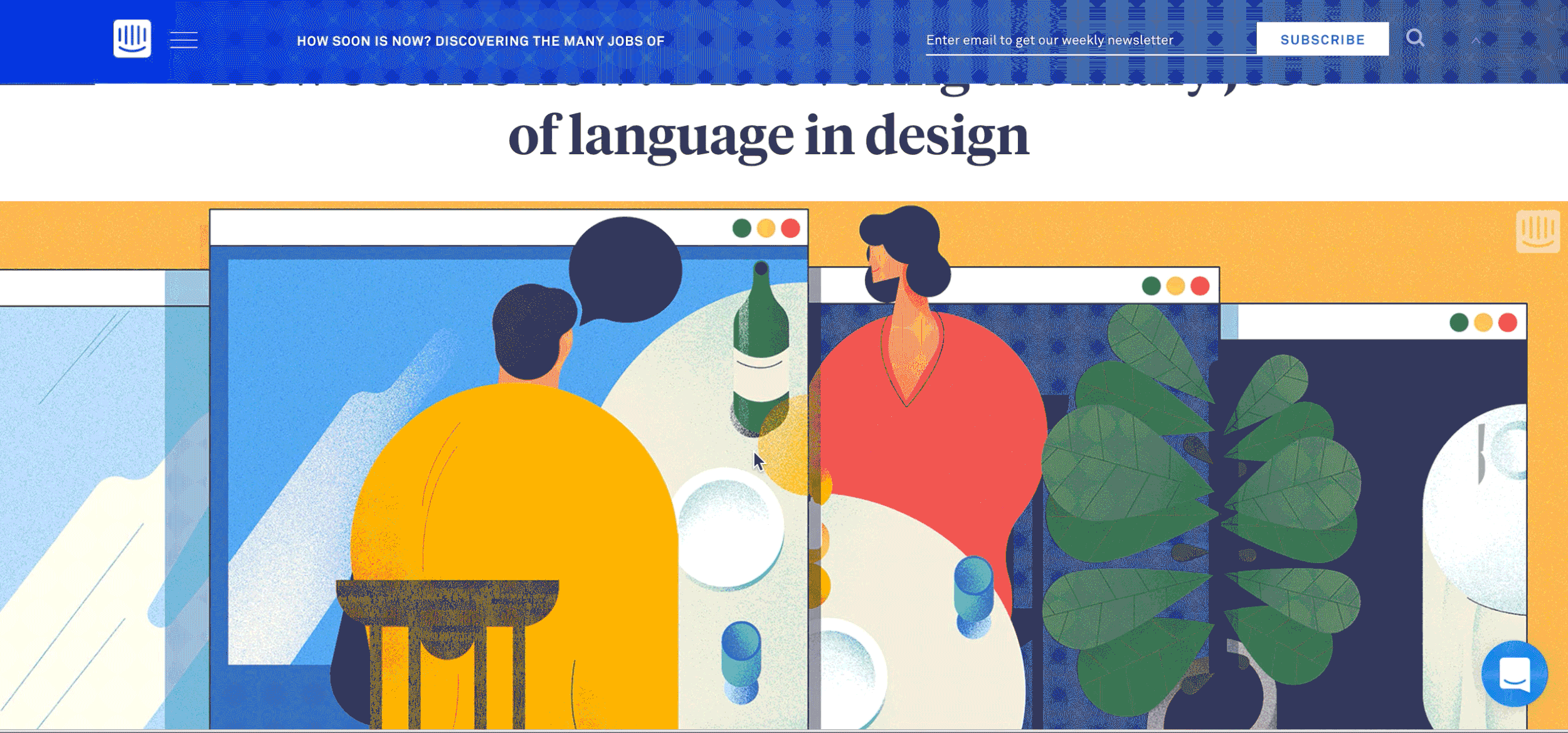          I paid close attention to hierarchy, typography and illustration in order to create a connected and organized experience. To increase visual impact and give the homepage a sharper point of view, I focused on one lead article, followed by se