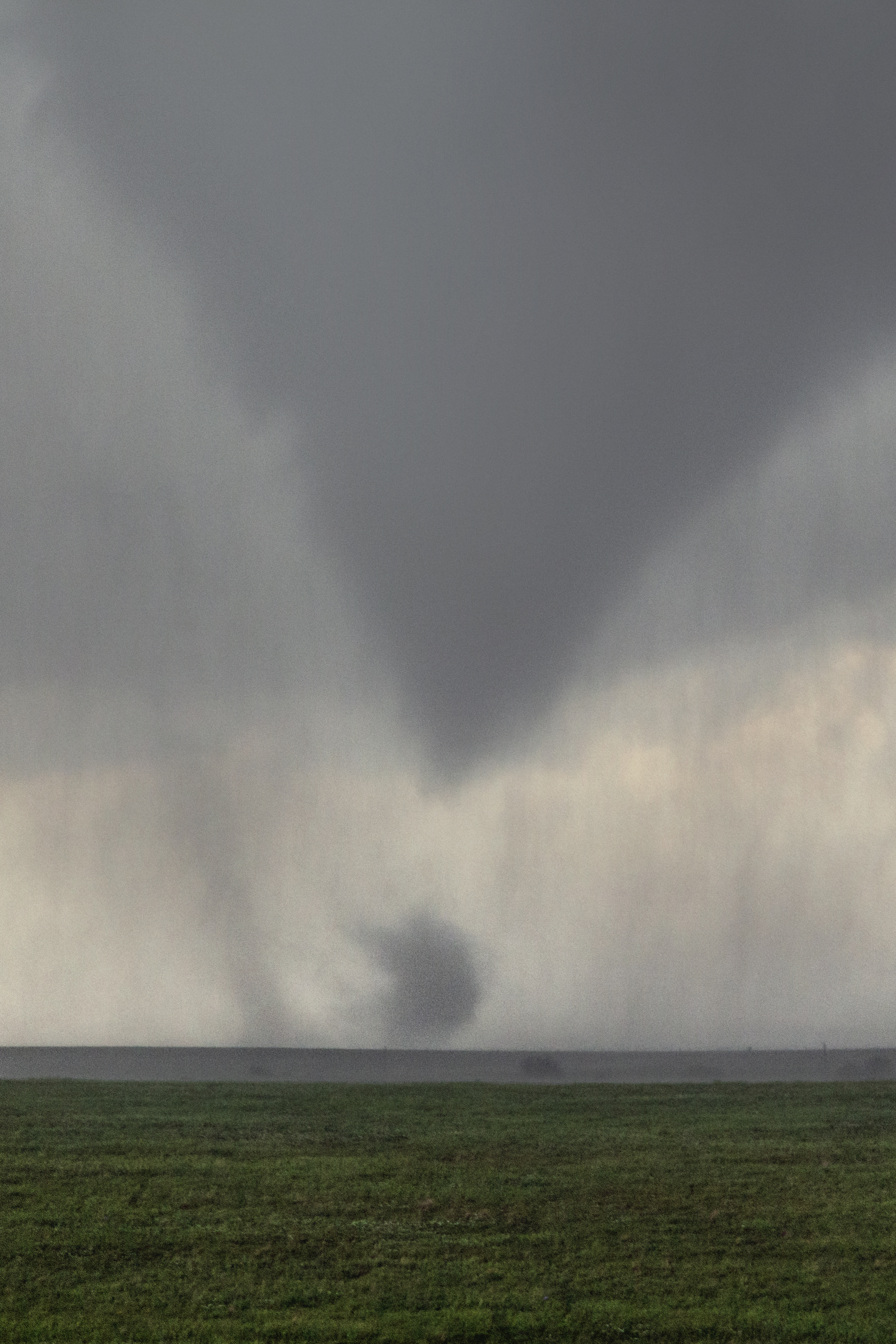  Tornado forming in a field near Bennington, Kansas on May 28, 2013 