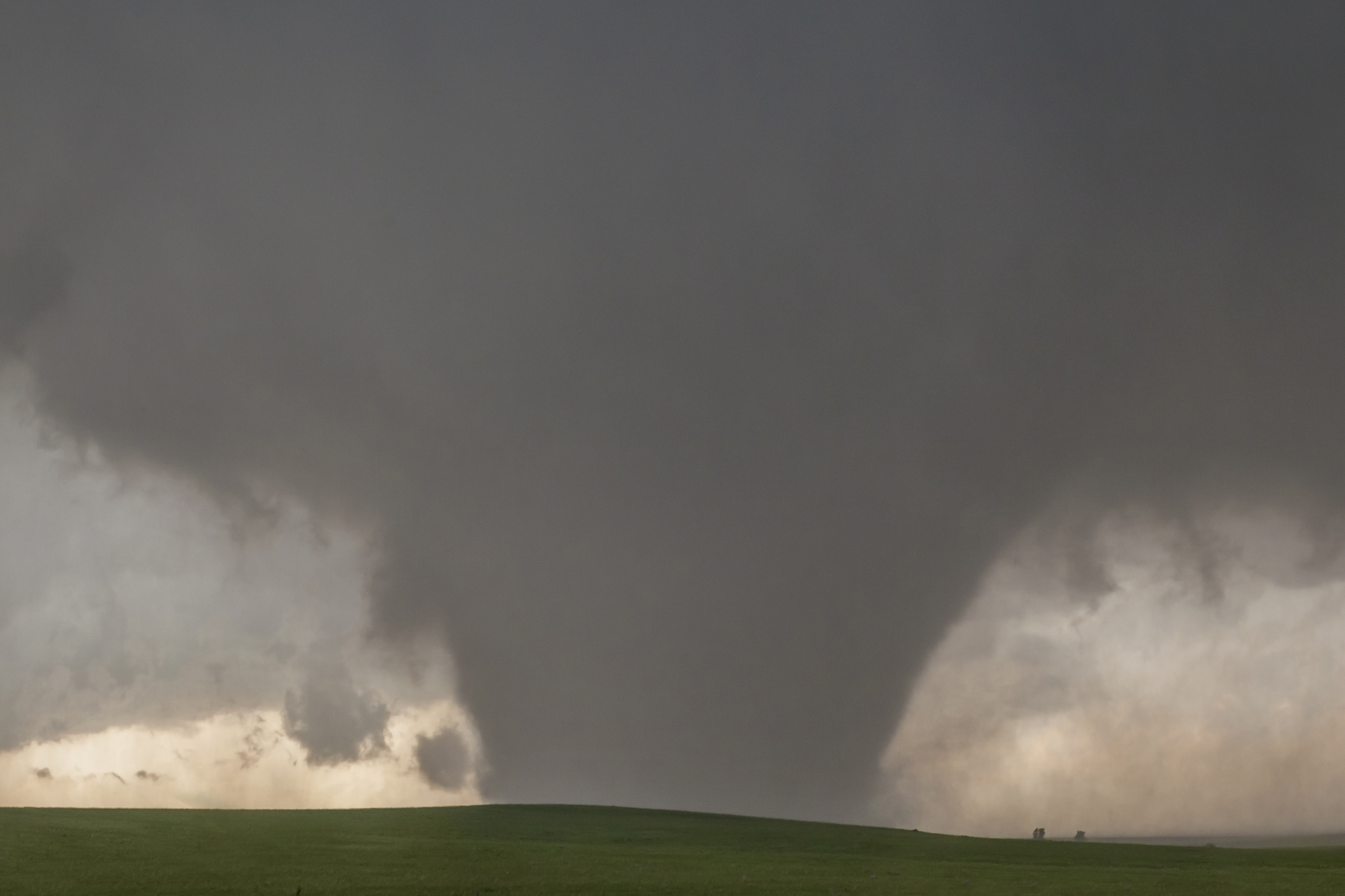  Massive wedge tornado outside of Bennington, Kansas on May 28, 2013 