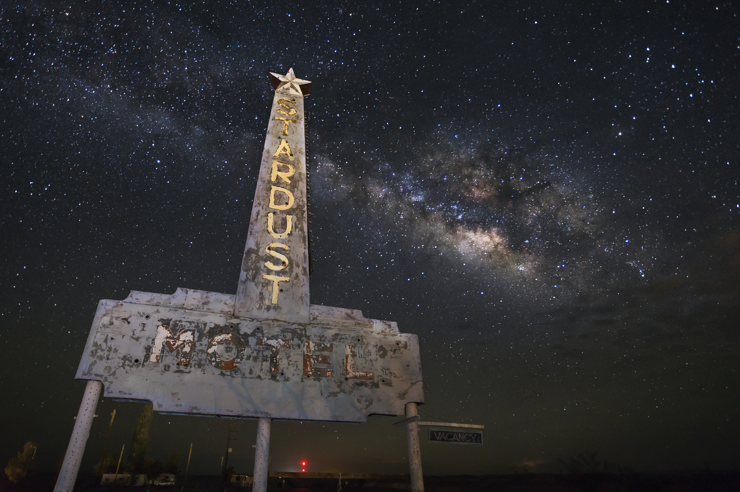  Stardust Motel sign. Marfa, Texas 
