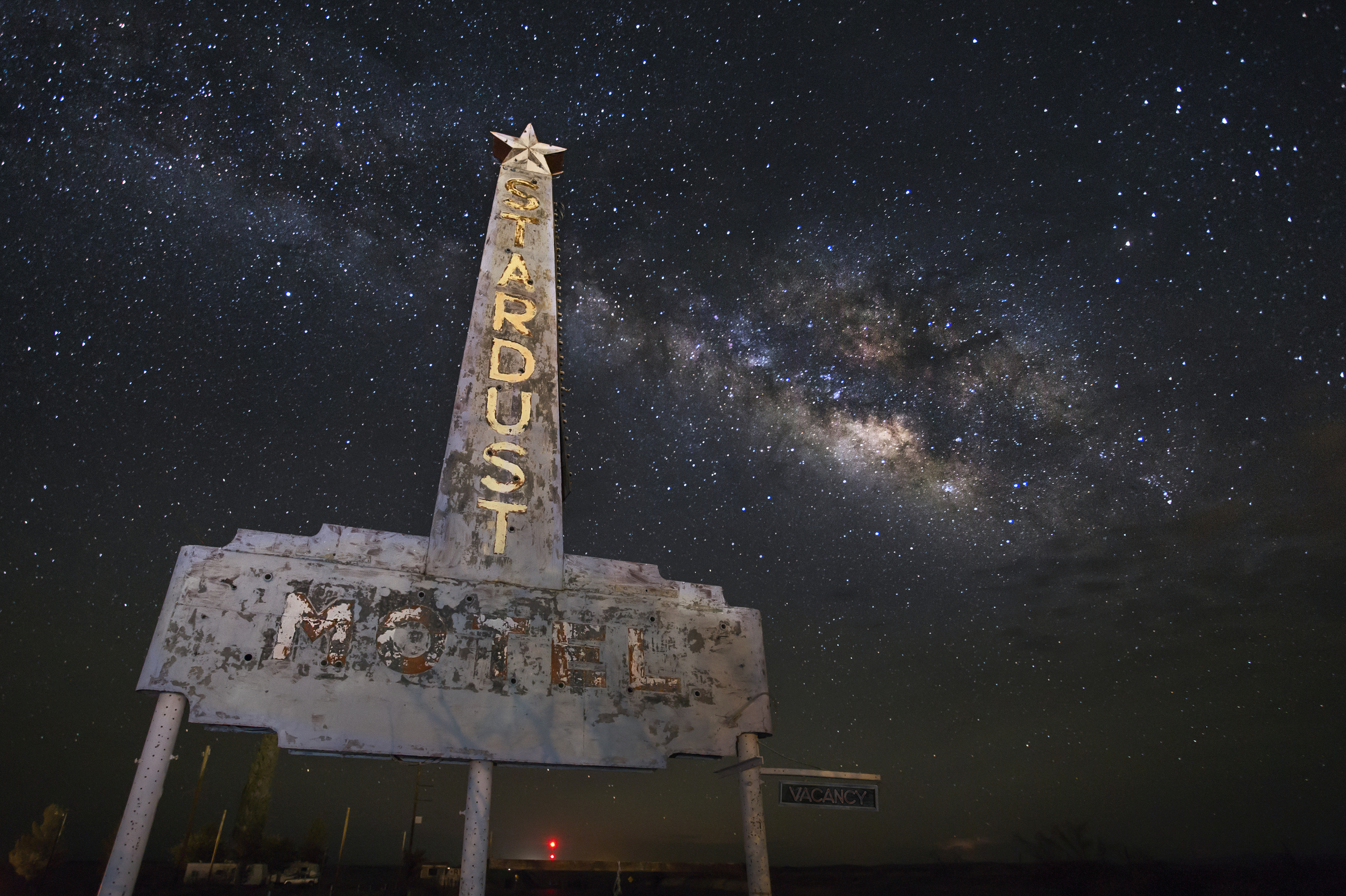 Stardust Motel sign. Marfa, Texas
