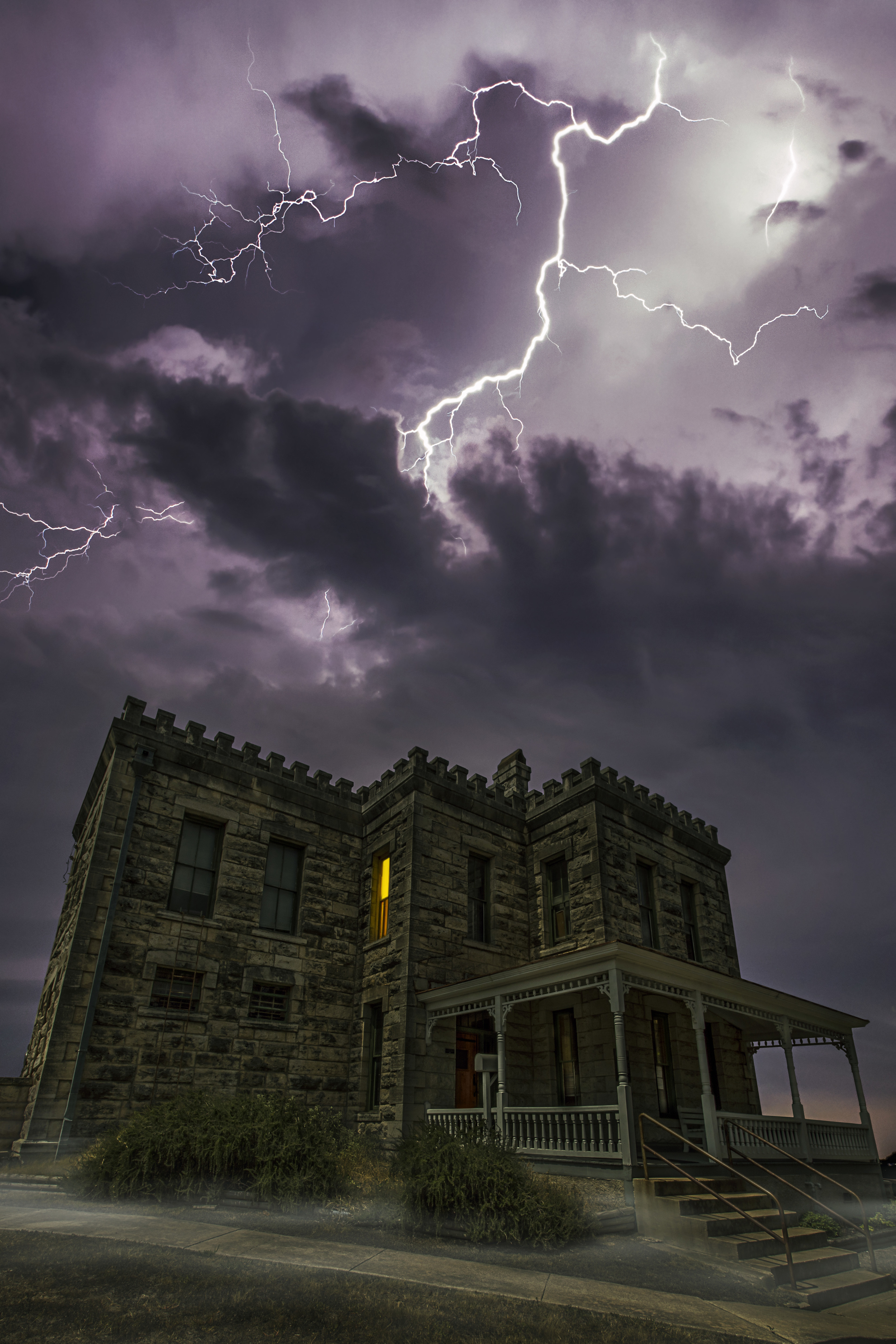  The Old Williamson County Jailhouse. Georgetown, Texas  Composite image made for The Georgetown Magazine.&nbsp; 