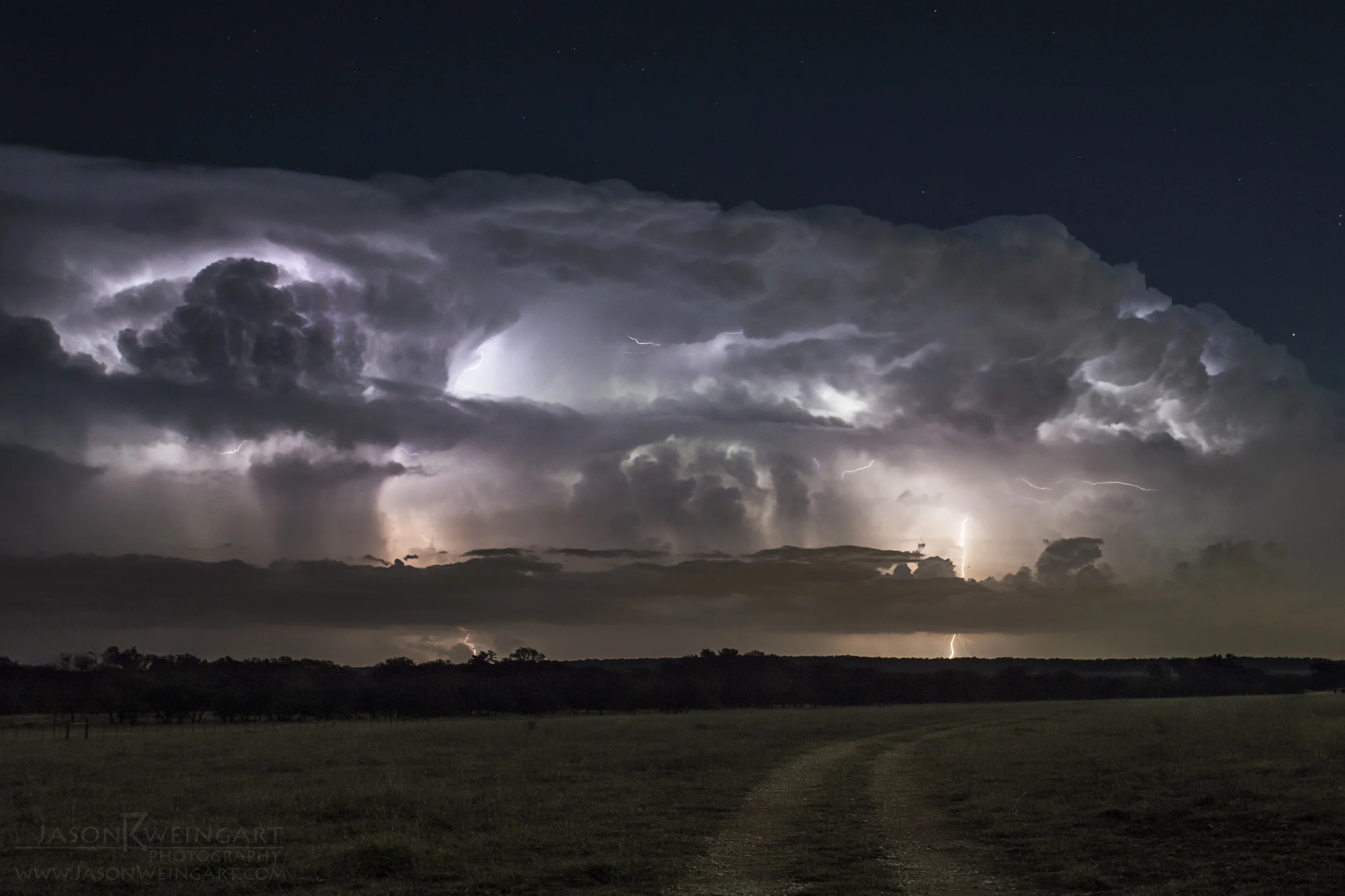 Distant Lightning f/8.0 8 seconds ISO 500