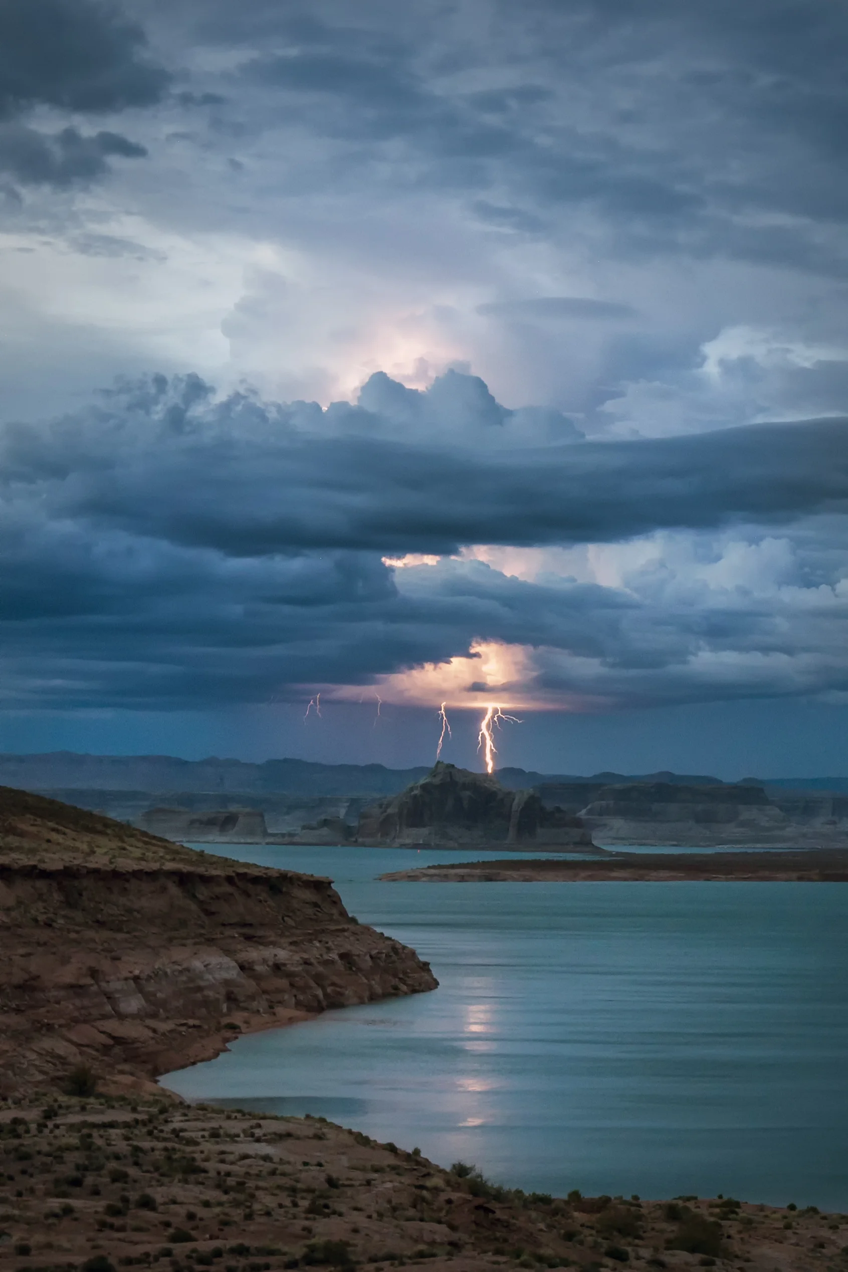 Distant Thunderstorm - Lake Powell, Arizona July 29, 2017.jpg