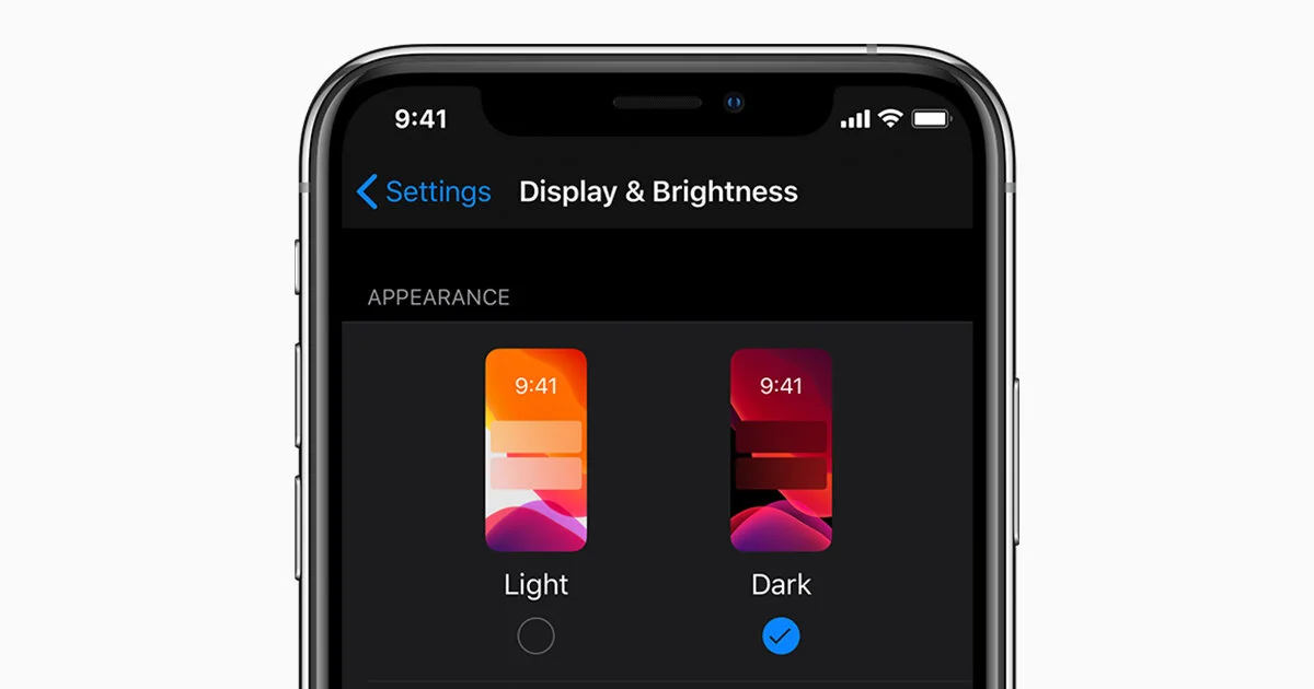 Dark Mode iOS