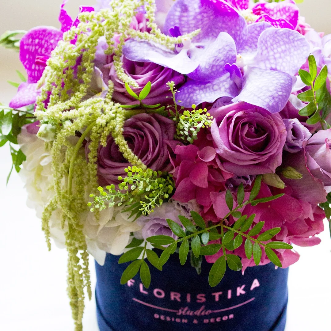 flowers in hat box usa