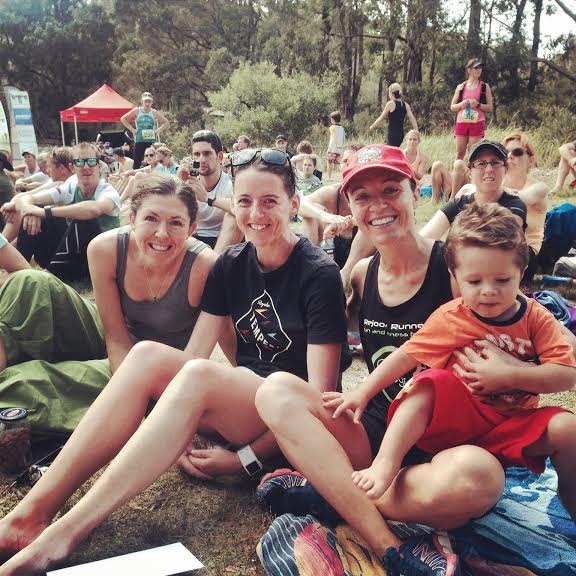 Top 3 girls in the 20k sydney trail race - Emma Rilen, Jo Brischetto & Greta Truscott