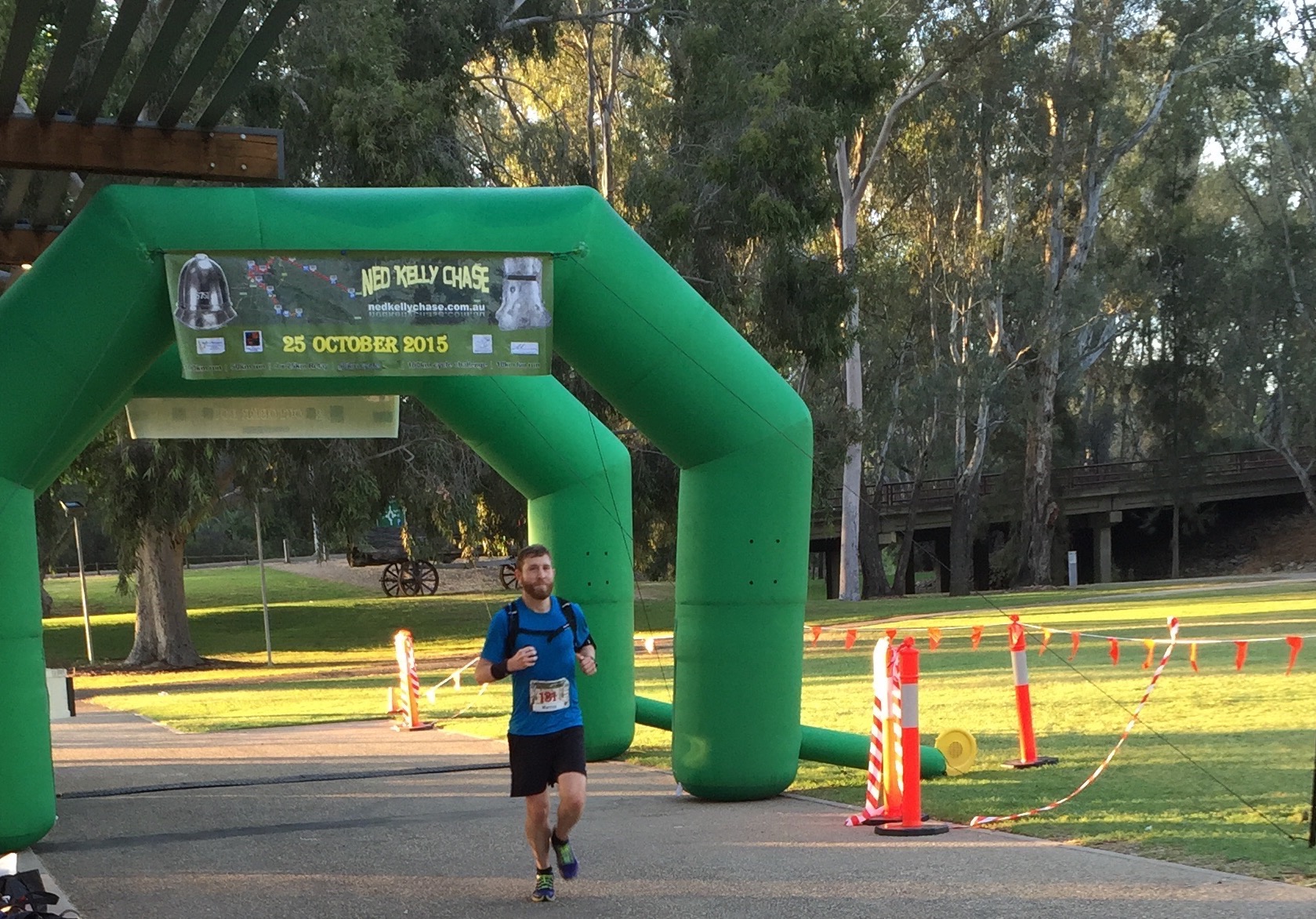 MARCUS VOLZ after smashing his 100k pb in 10.24.53 at the Ned Kelly 100k on 25/10/15