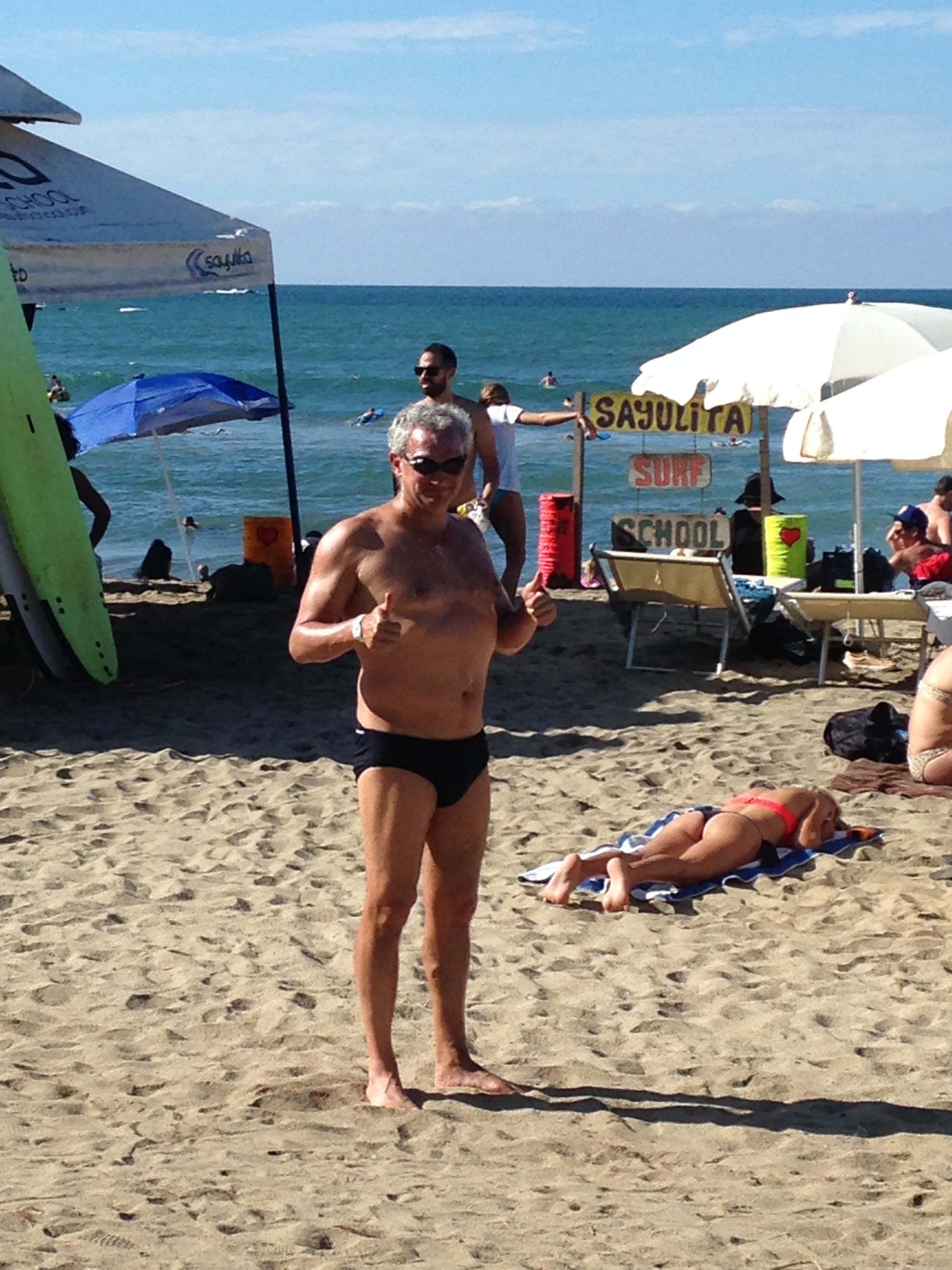 Mitch before a 4k swim in Mexico earlier this year. 