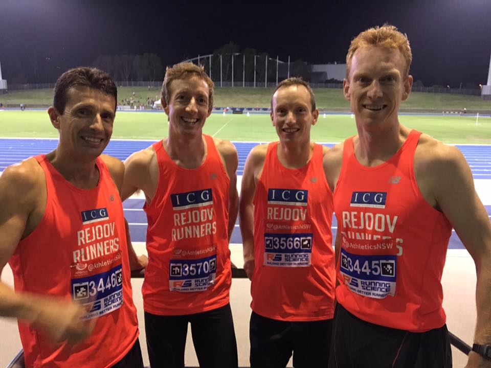 10,000m guys - Chris, Andy, Eoin and John 