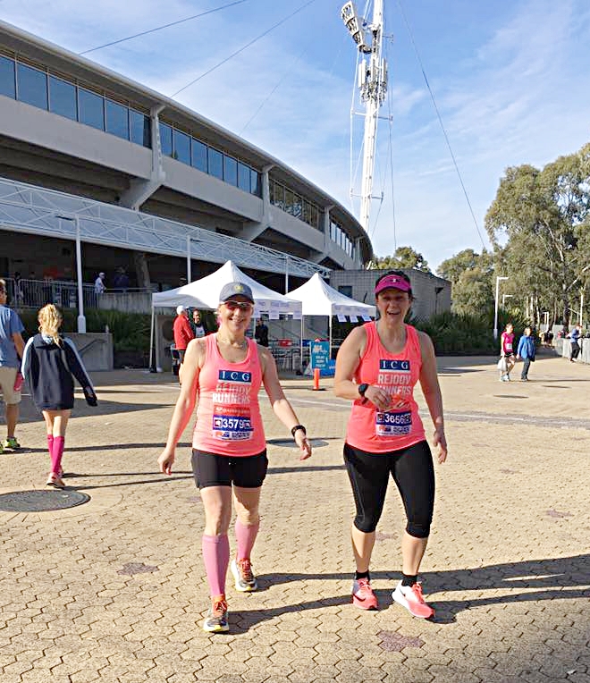 Lesley did the 5k and Monika did the 10k and the 5k - great runs ladies!! Love your fighting spirit! 