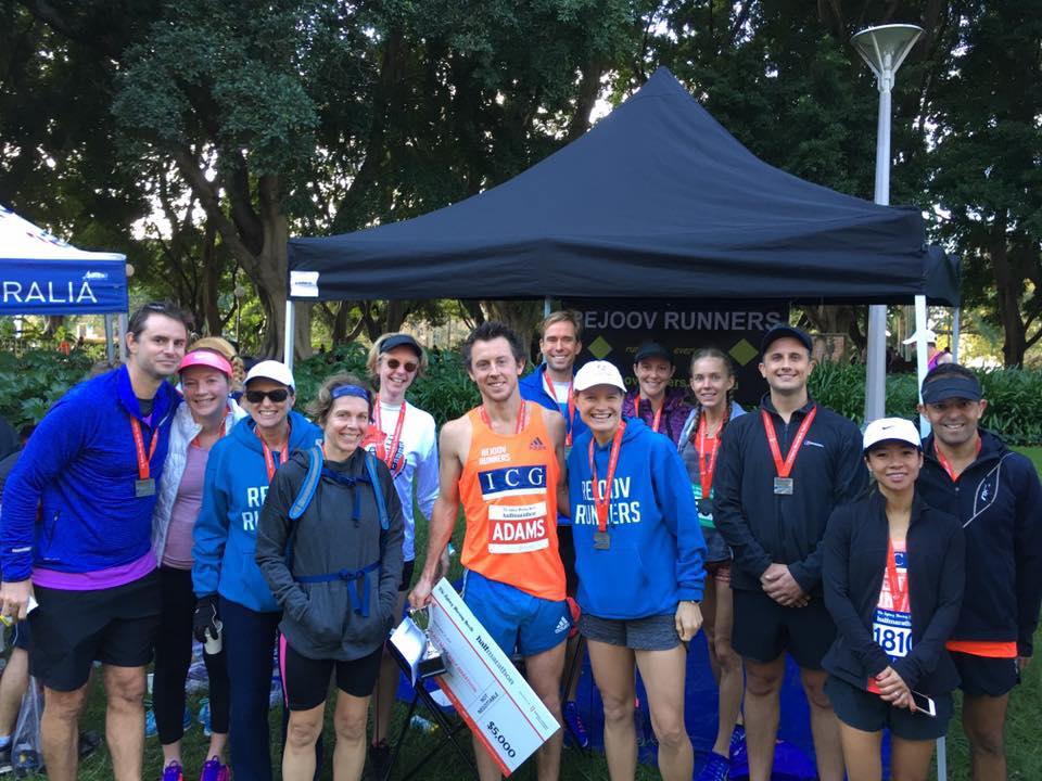 the rejoovers & race winner liam adams post race with his winning cheque & also sponsored by himanshu dua - Icg pictured far right