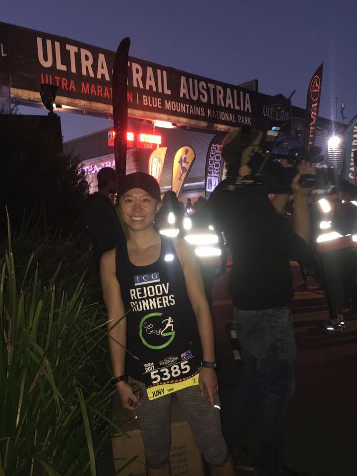 Juny xi yang happy with her debut ultra trail australia 2017 blue mountains