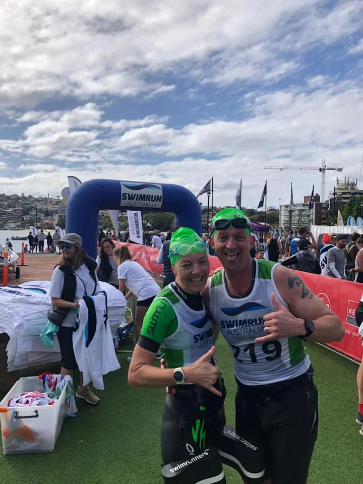 Lisa and Grant stoked with their debut 2hrs 18mins!!