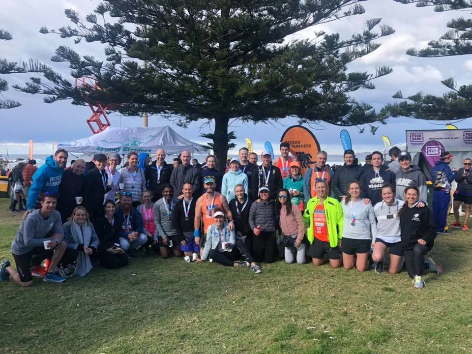 rejoov gang post race in the athletes recovery area - big well done everyone!!
