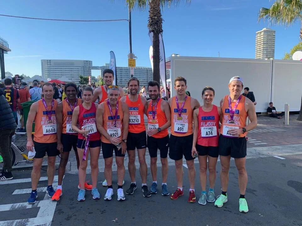 Sydney harbour 10k 2019 post race everyone happy :-) lots of pbs and gutsy runs