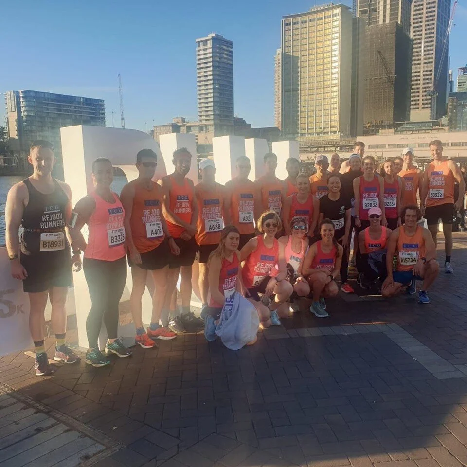 Sydney harbour 10k 2019 before race start lovely sunshine