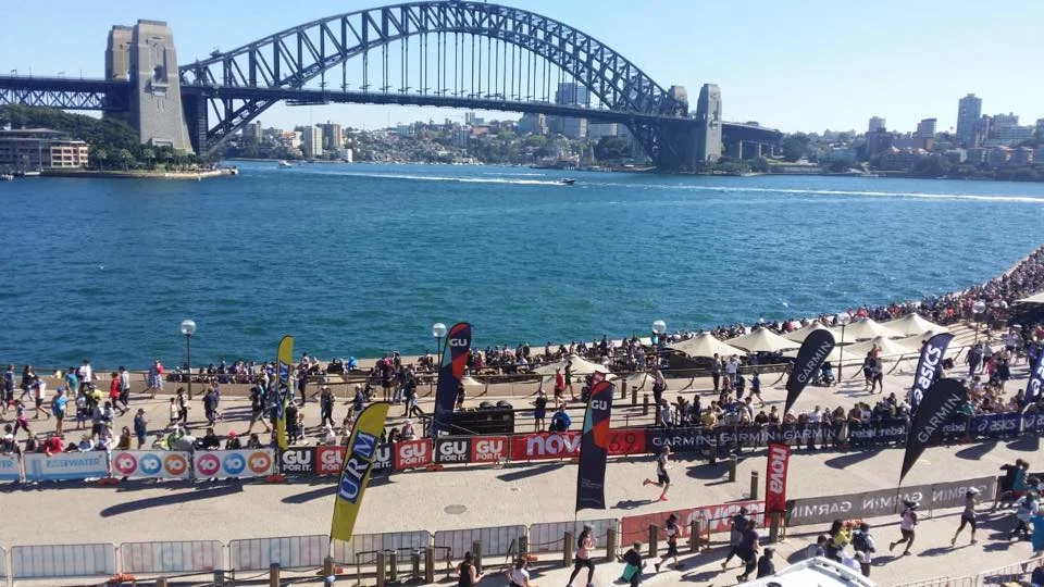What a course and finish line!