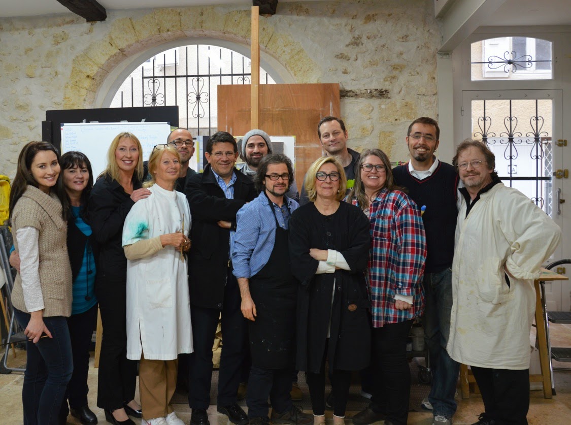Our group of Not Sissies, L-R: Inge, Laurette, me, Nicole, Jean-Michel, Elias, Mirko, Keanu, at the back David Gray, then Kristin, Christophe and Michel Nadai. 