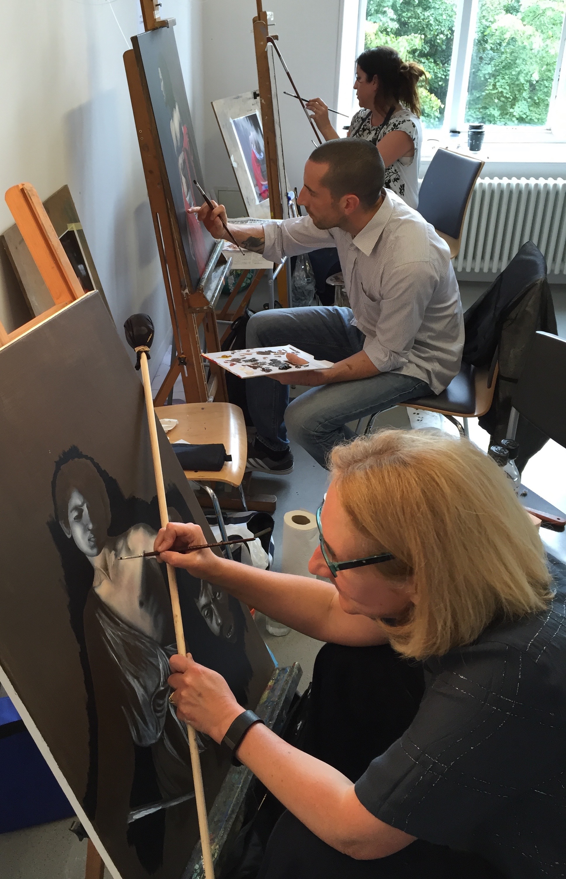 Pat, Brian and Pauline during Maestro's 2016 workshop in Belfast