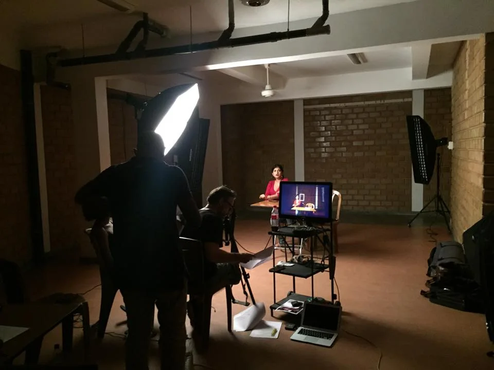 A still from casting session.