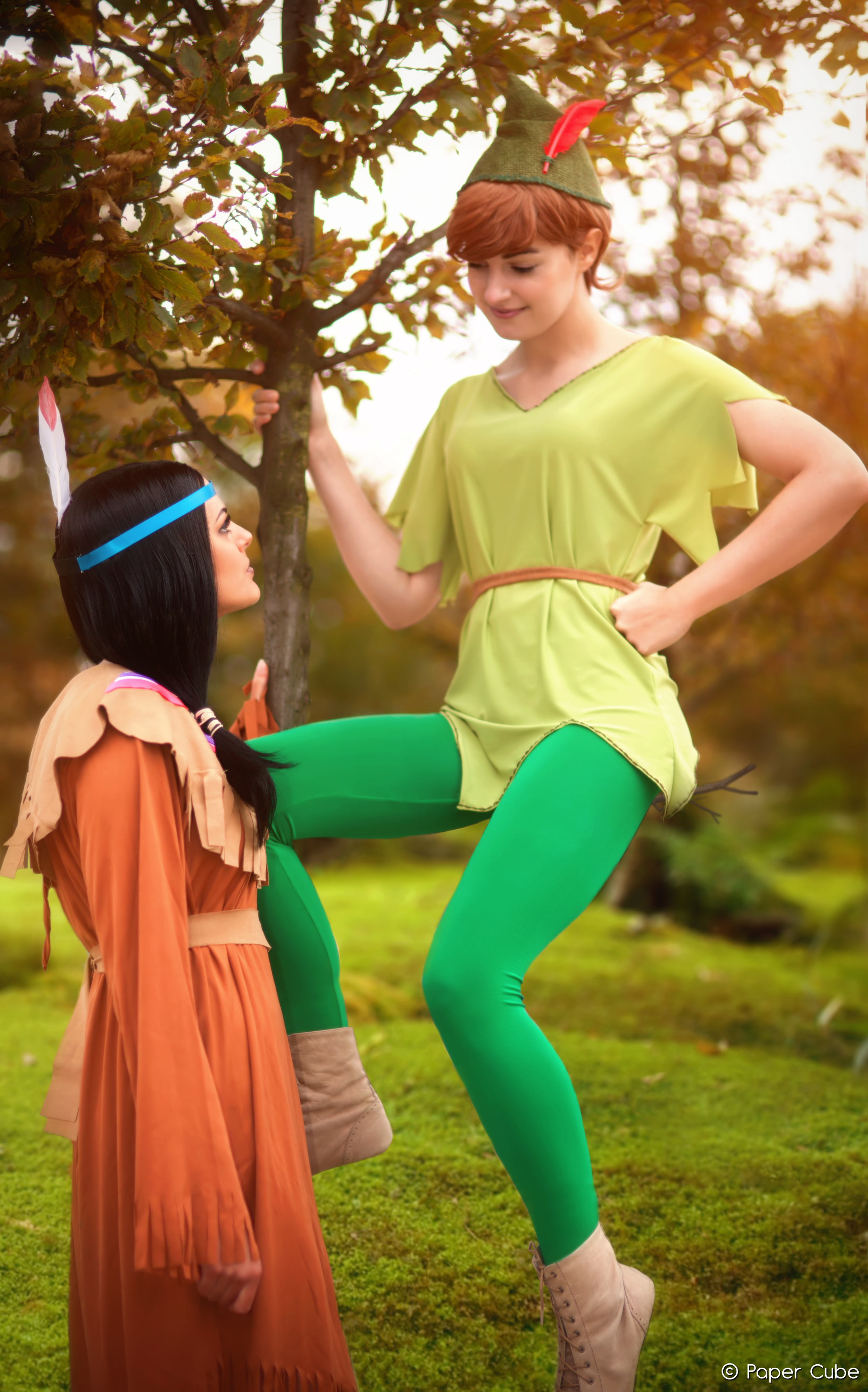 Peter Pan and Tiger Lily by SootyDragon and FairyPorchQueen