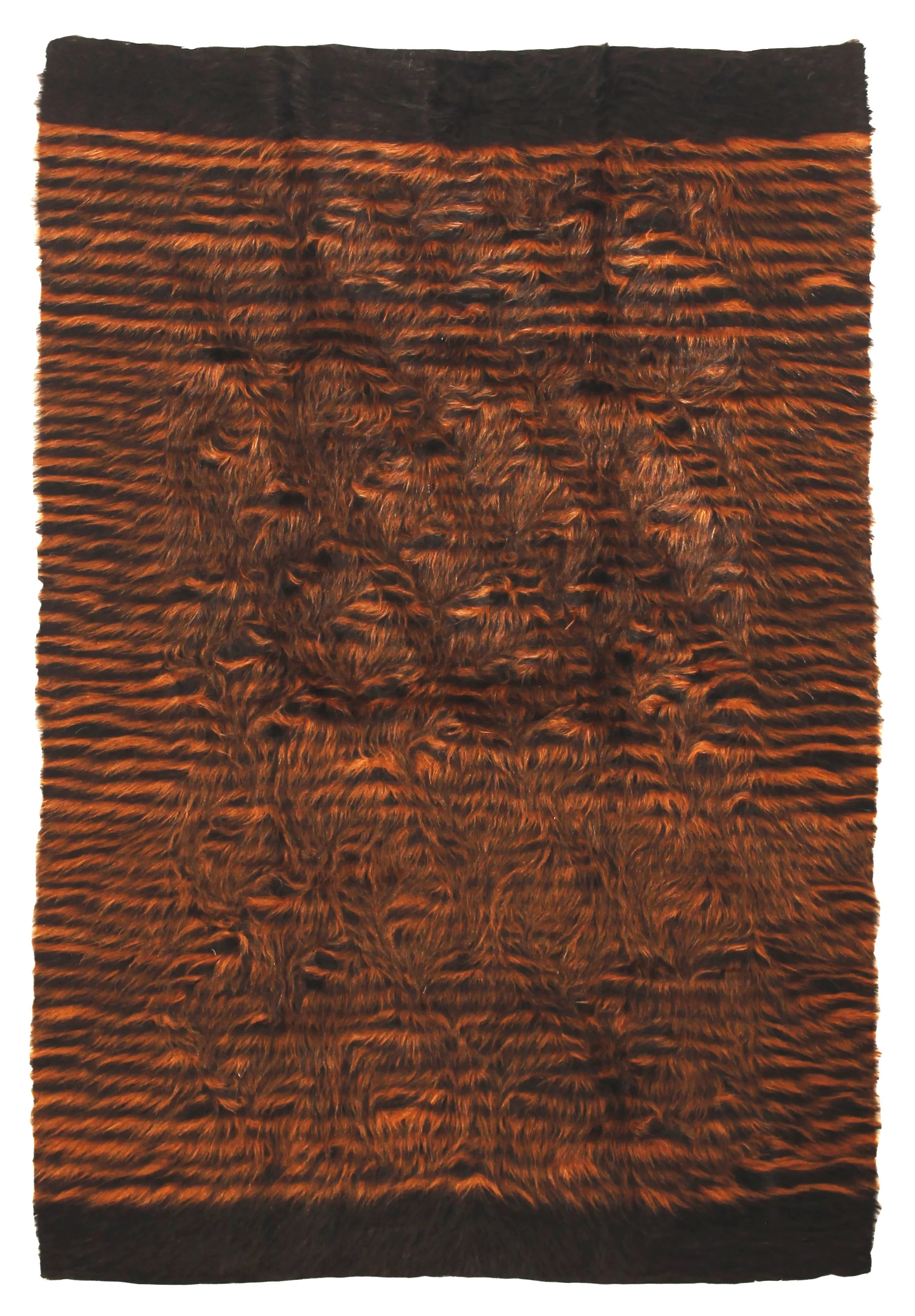 Black &amp; Brown Thin Stripes with Black Border