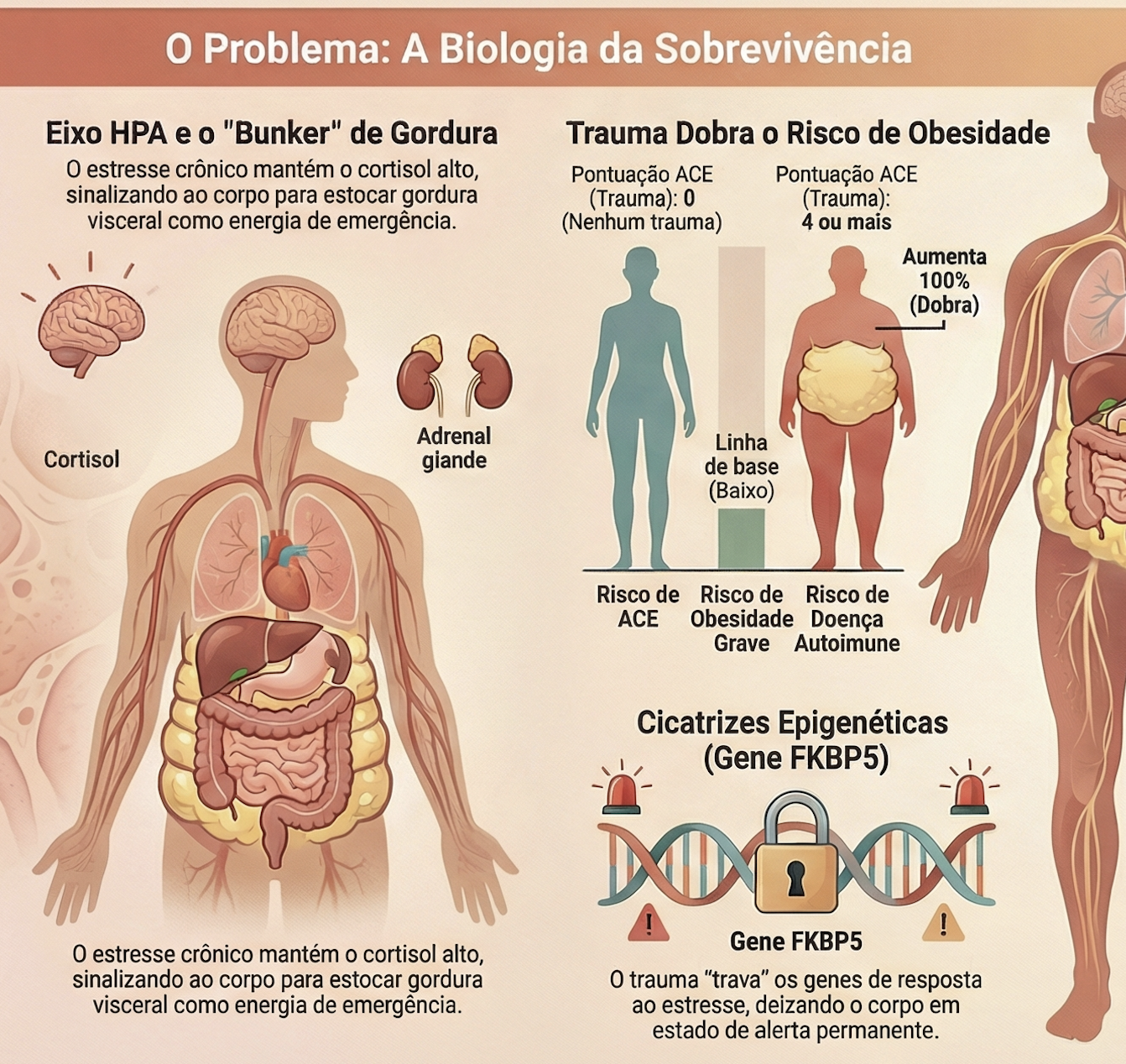 Traumas na infância aumentam o risco de obesidade na vida adulta
