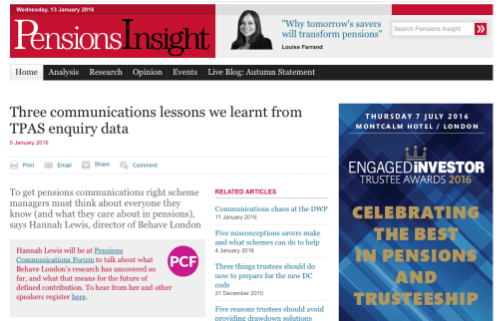Pensions Insight