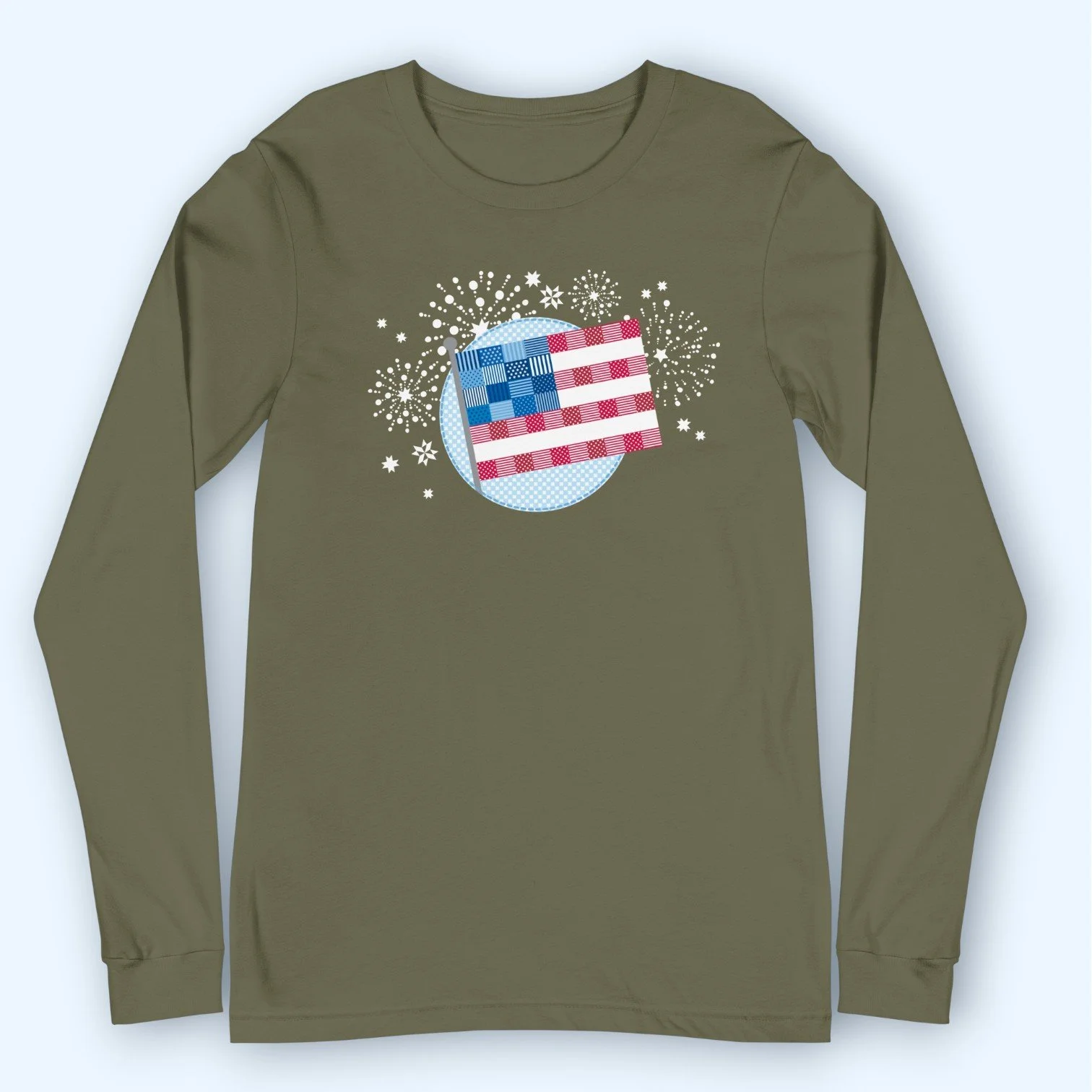 250th Patchwork Flag Long Sleeve