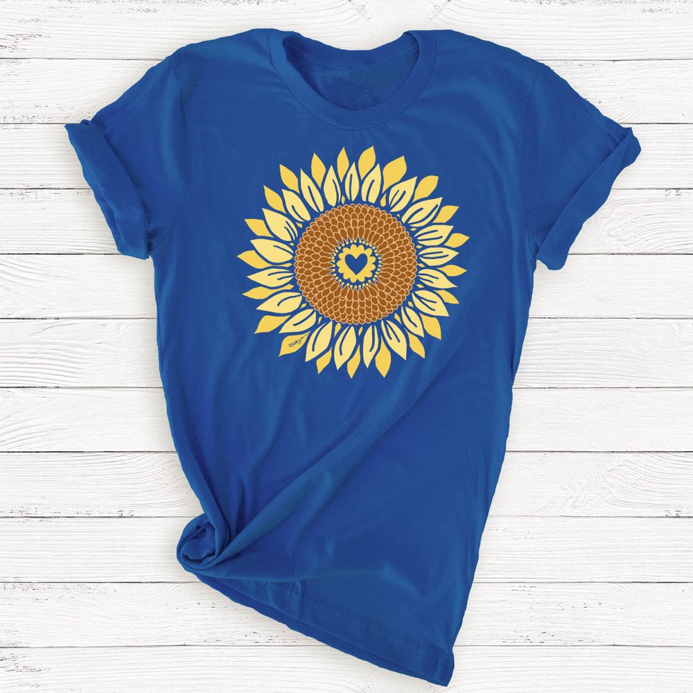 sunflowers in my heart tshirt