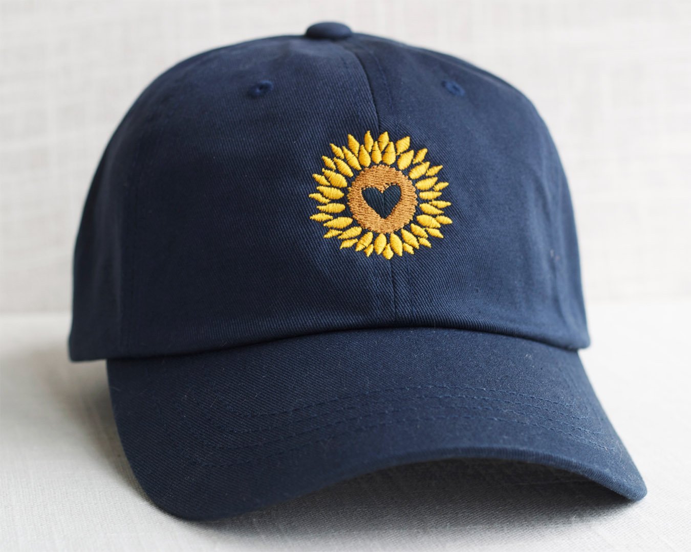 sunflowers on my mind baseball cap