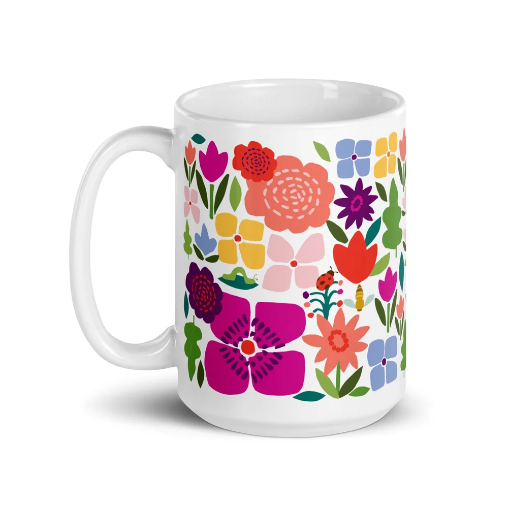 KD Spain — Happy Blooms Bright Colorful Flowers Uplifting Design