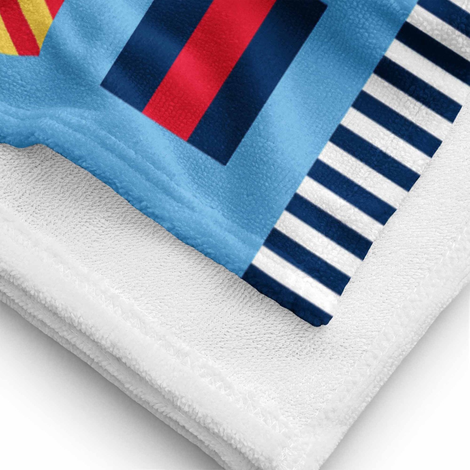 KD Spain — Nautical Flags Colorful Coastal Beach And Bath Towel