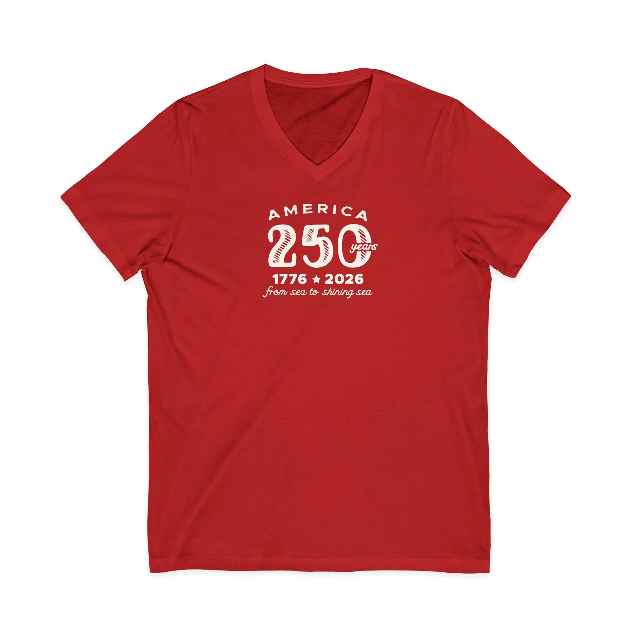 Happy 250th America V-Neck TShirt