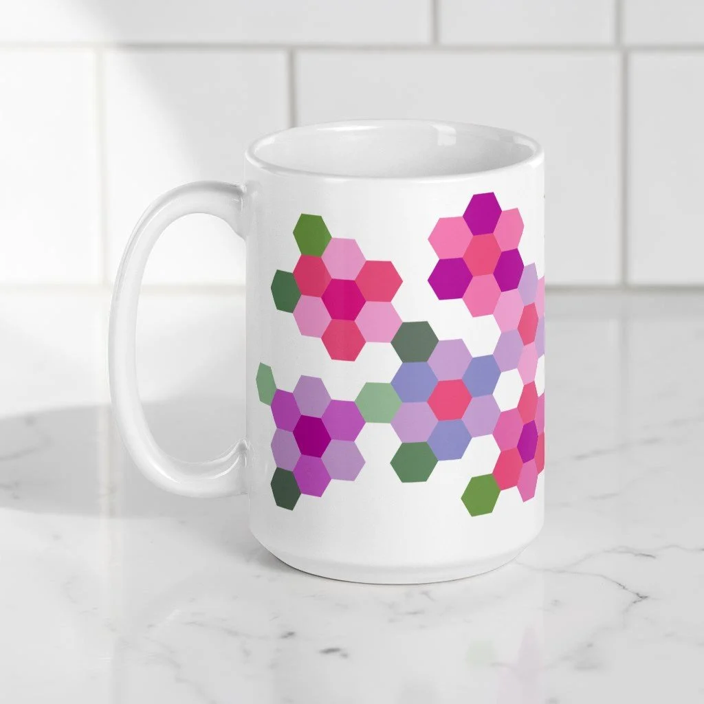 pink geoflora mug on counter.jpg