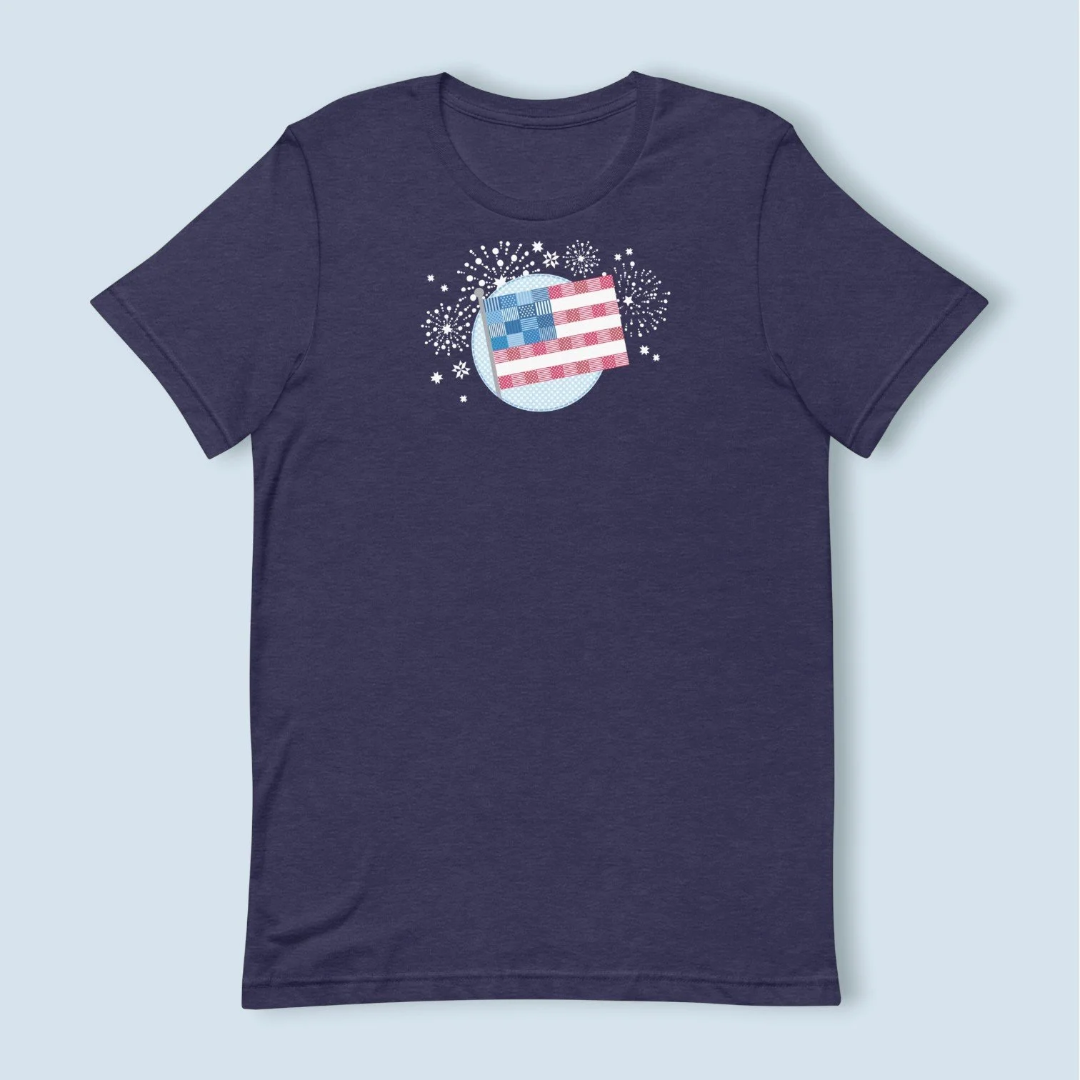 250th Patchwork Flag Crewneck T-shirt