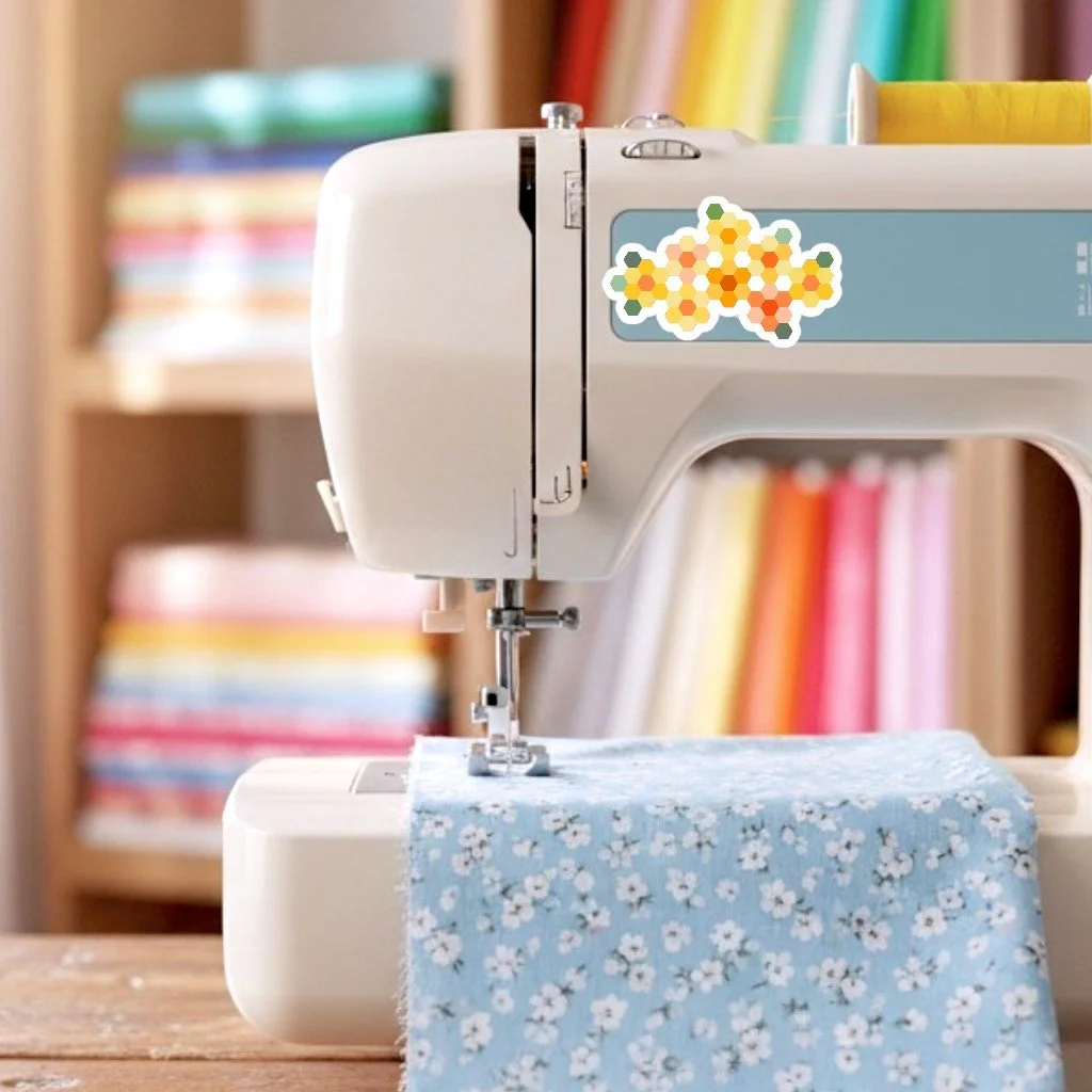 geoflora yellow sticker on sewing machine.jpg