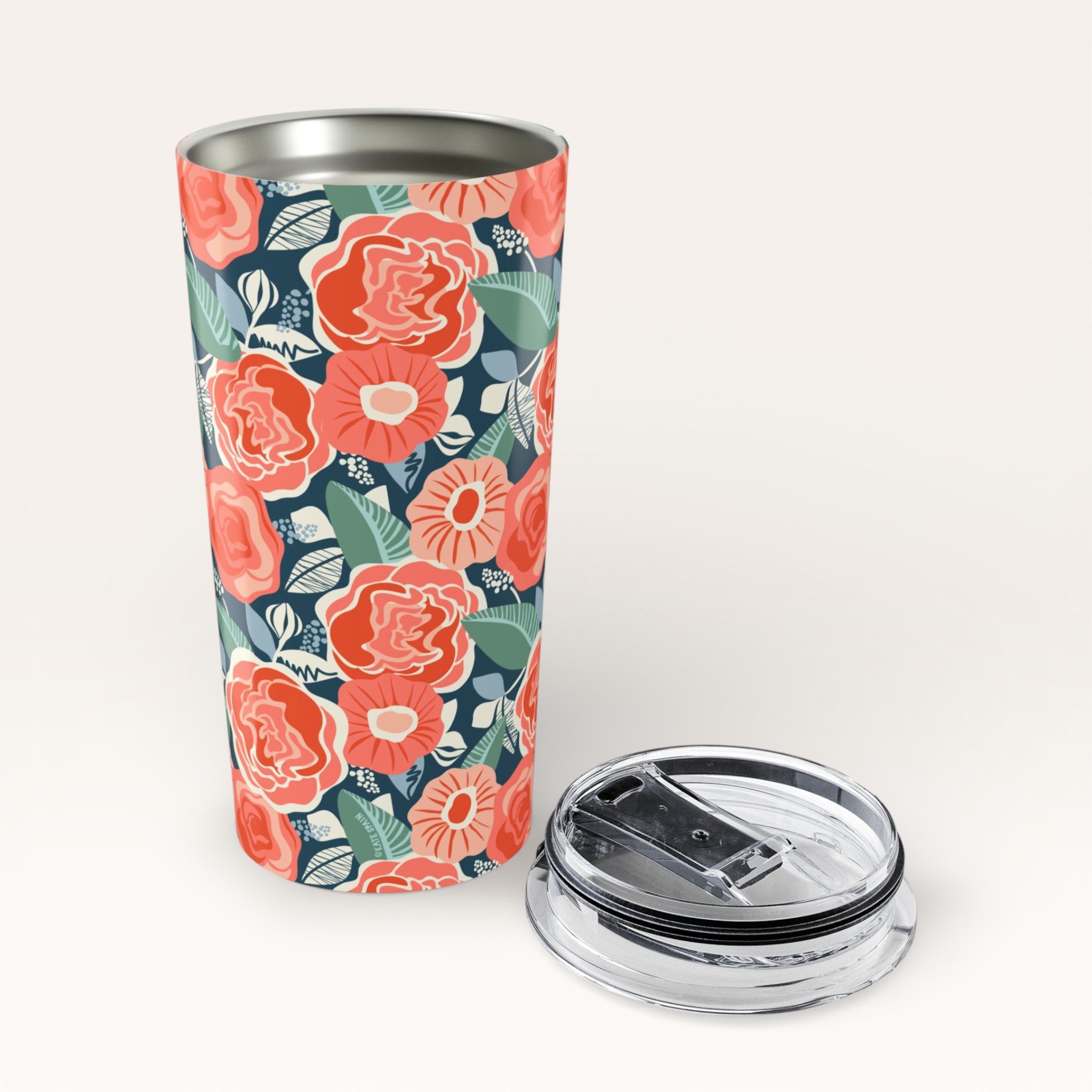 Tea Rose Travel Mug With Lid.jpg