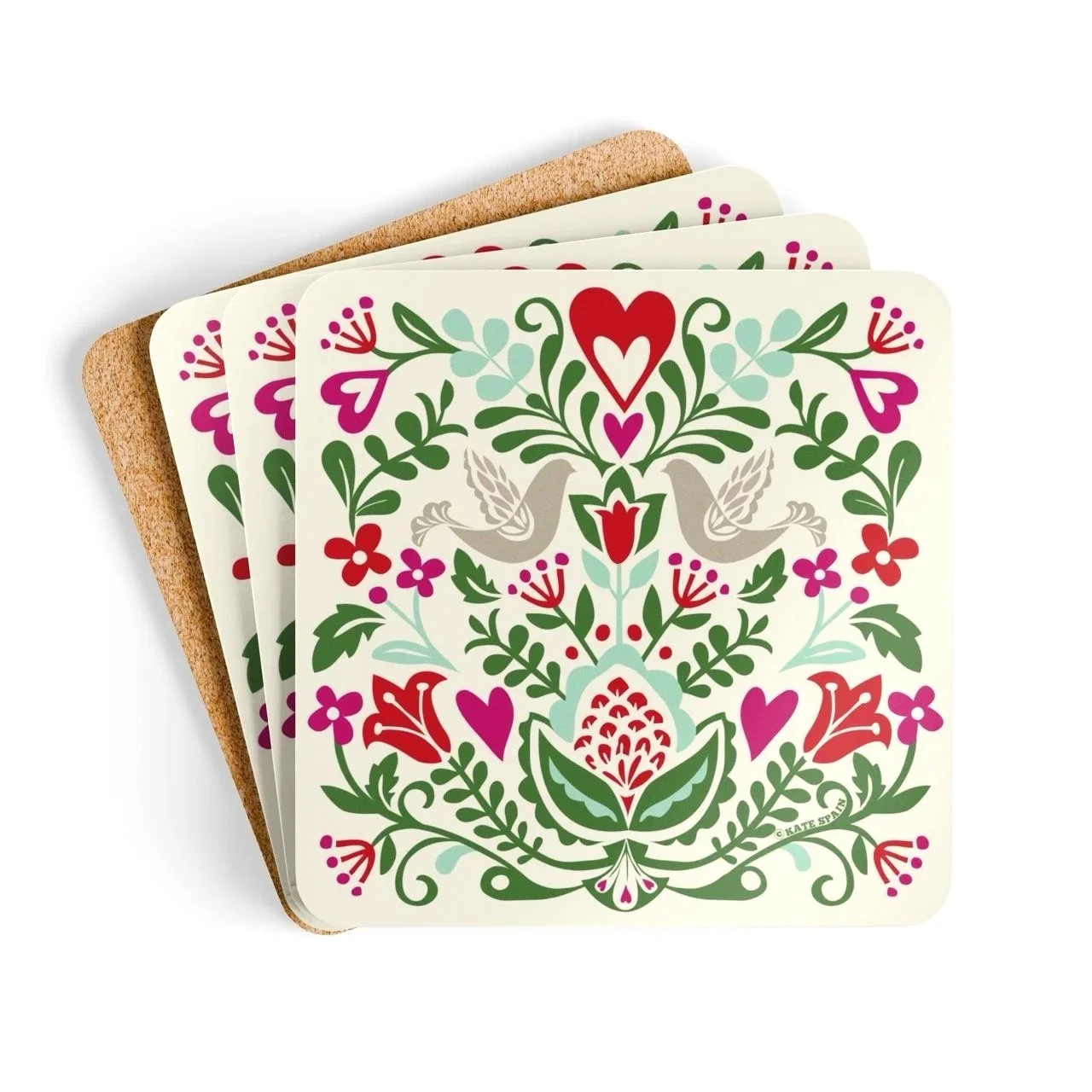 Rosemaling-coasters-snow.jpg