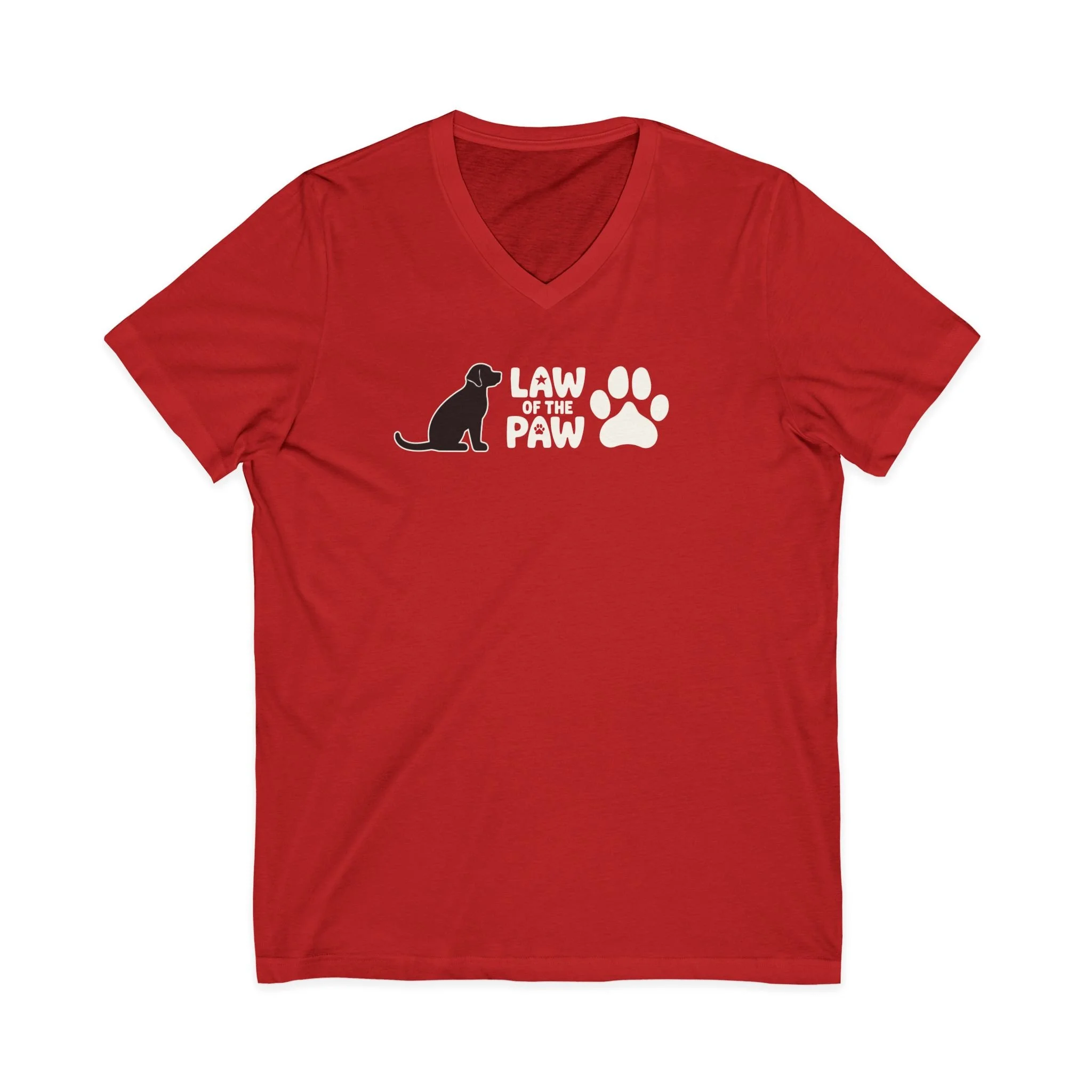 Law of the Paw Dog V-Neck TShirt