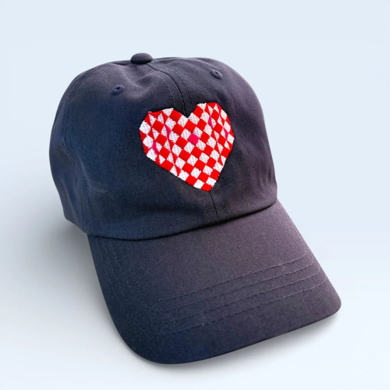 Quilted Hearts Baseball Cap