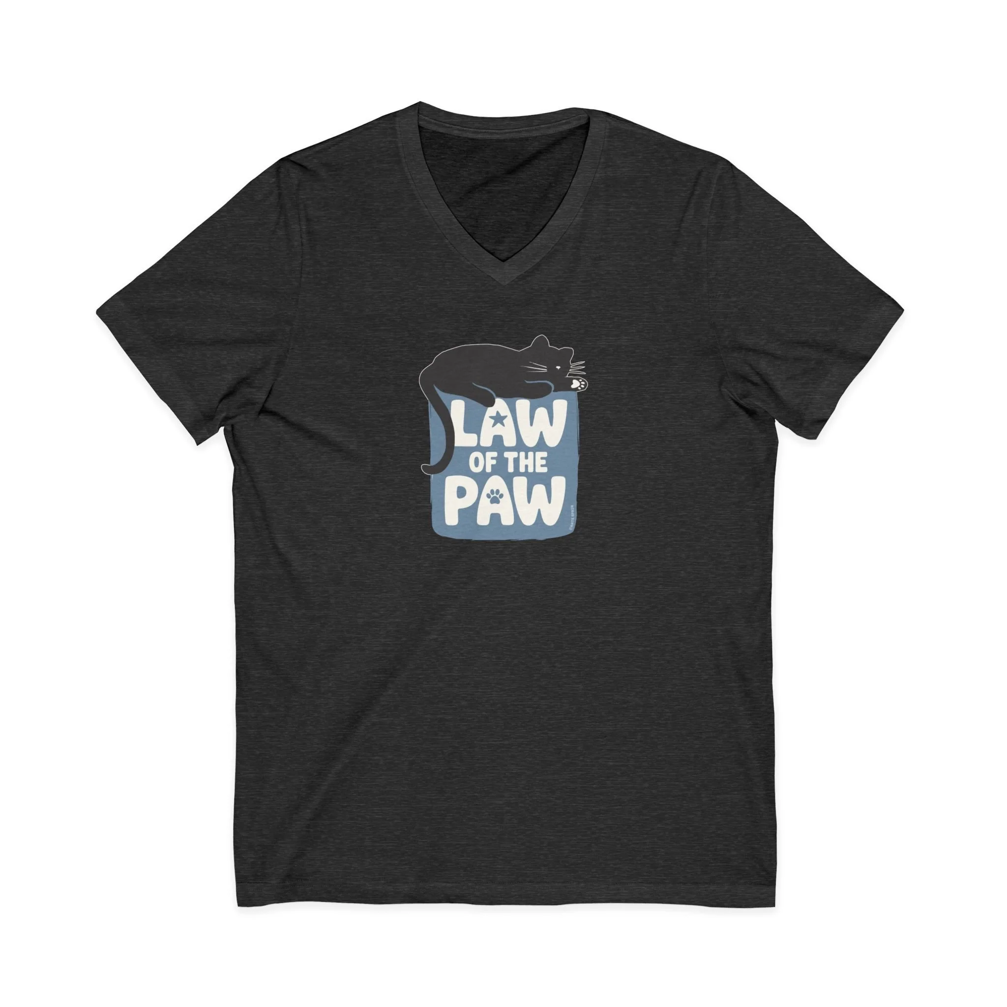 Law of the Paw Cat V-Neck TShirt
