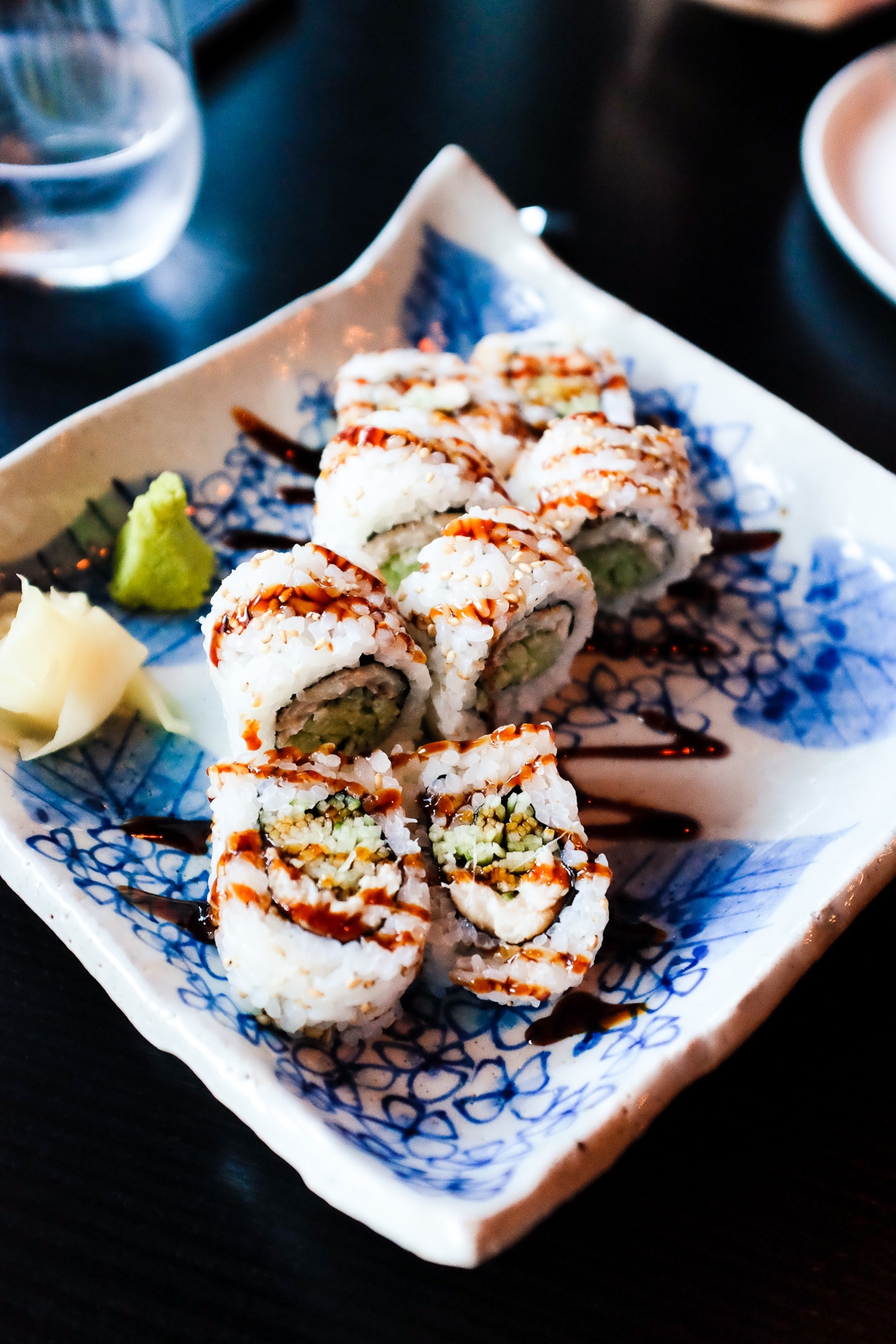 Conger Eel and Cucumber Roll ($15)