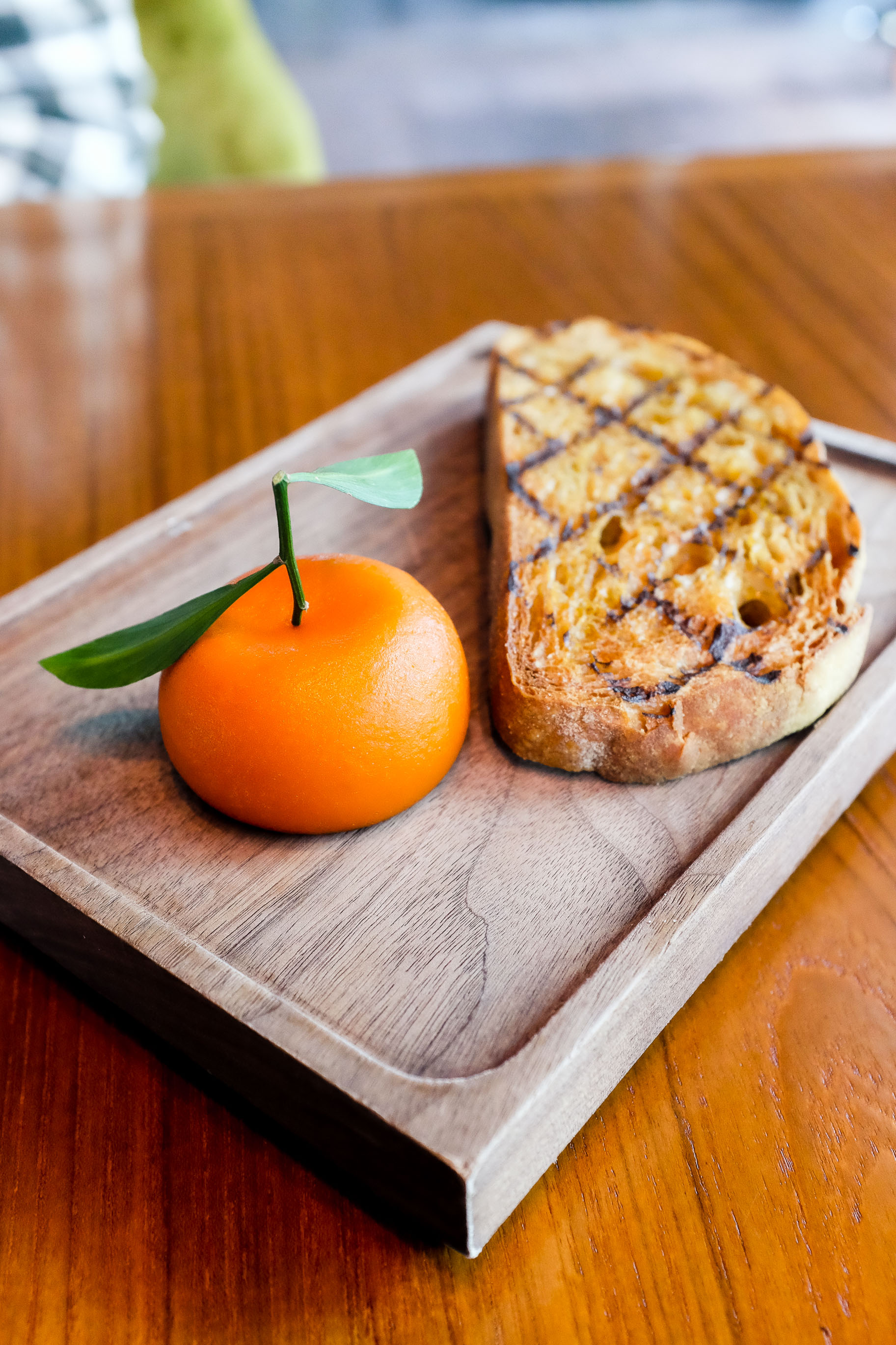Meat Fruit (c.1500) - Mandarin, chicken liver parfait & grilled bread $38.00