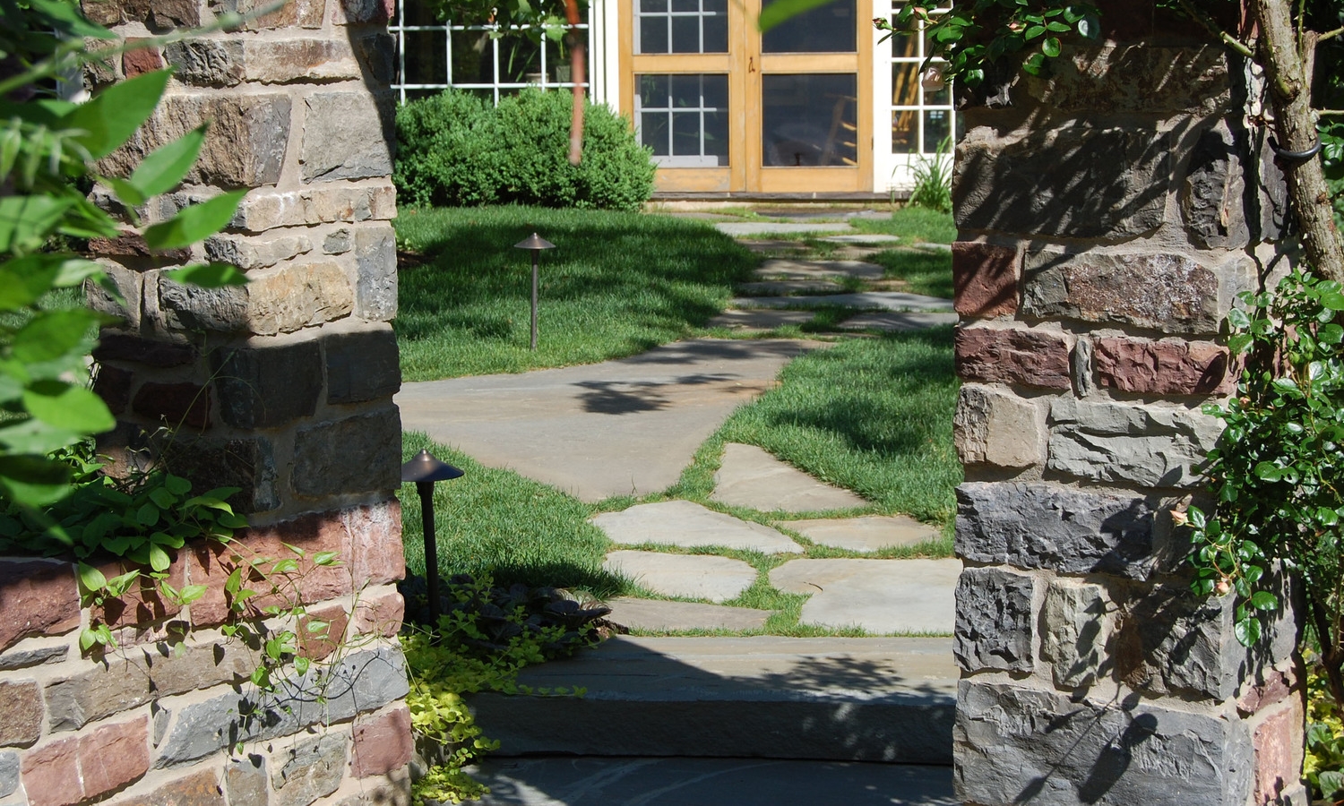stone entrance walkway