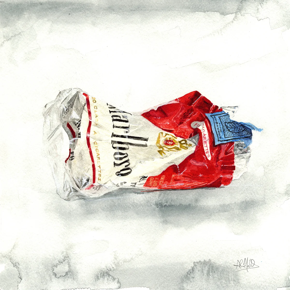 "Untitled I" 2014 Watercolor on paper 12"x12" Available