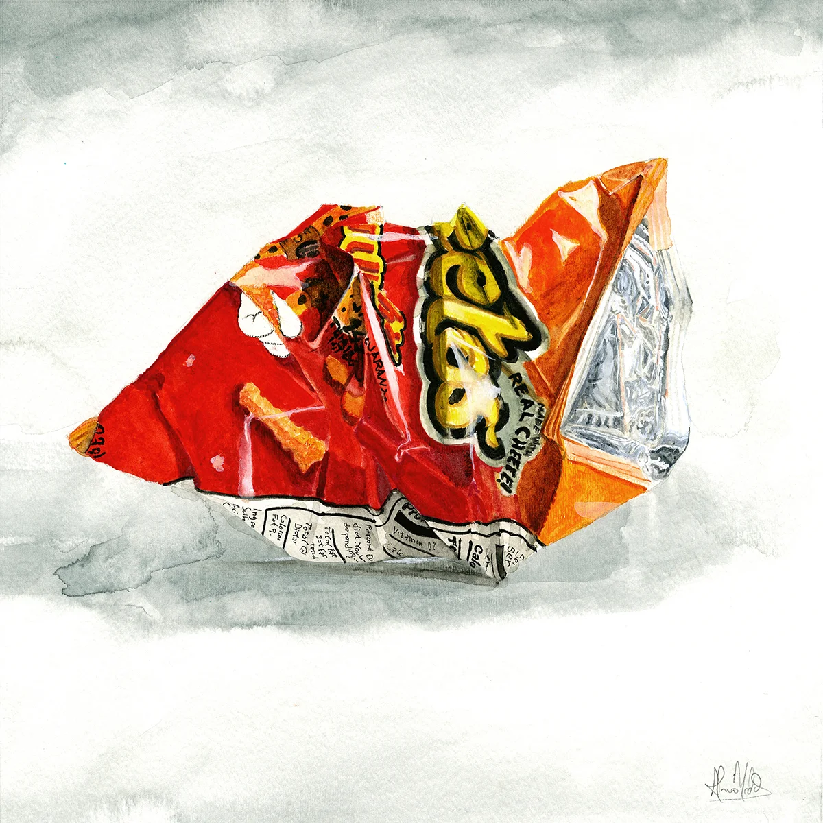 "Untitled III" 2014 Watercolor on paper 12"x12" Available