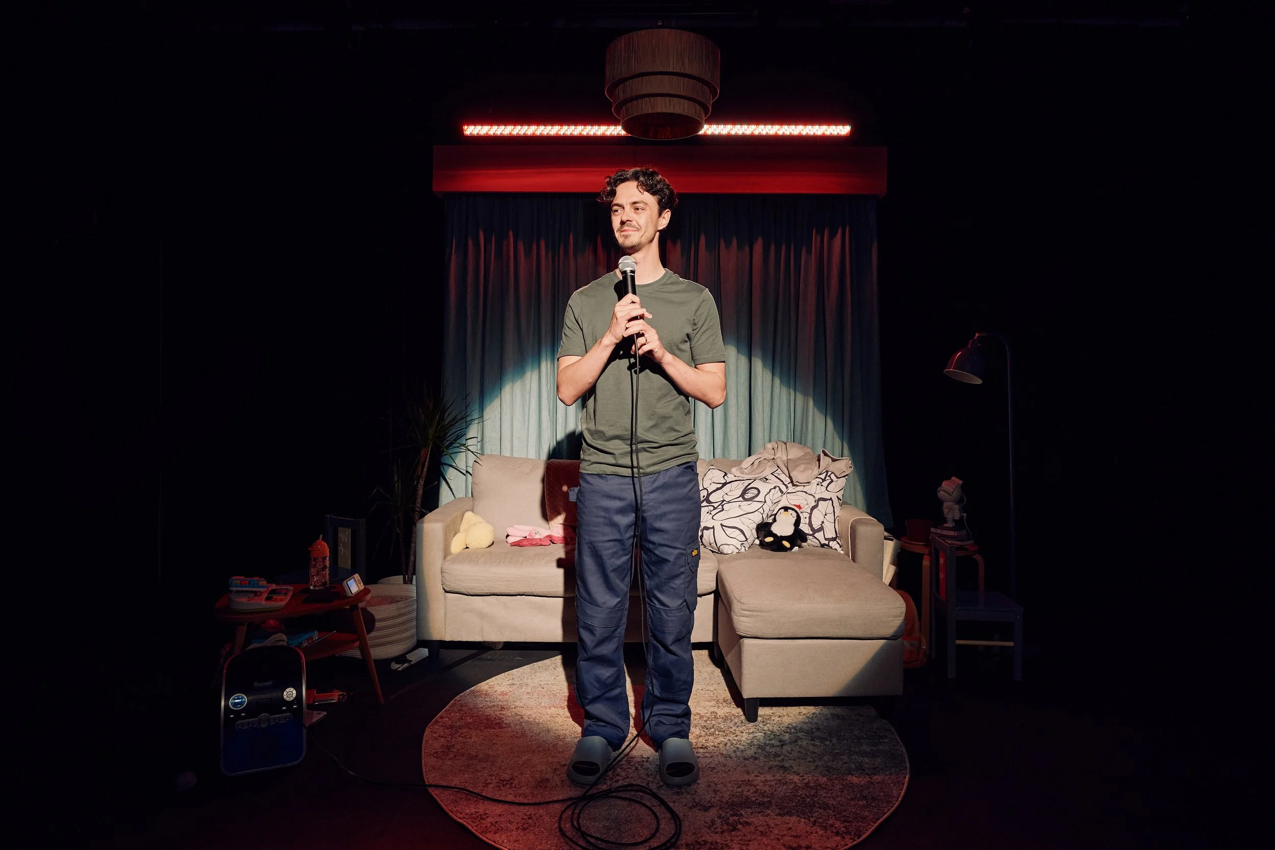 Jerome Yates (Peter) in _I_m Not Being Funny_ at Bush Theatre.  Photo credit Richard Lakos.0003.jpg