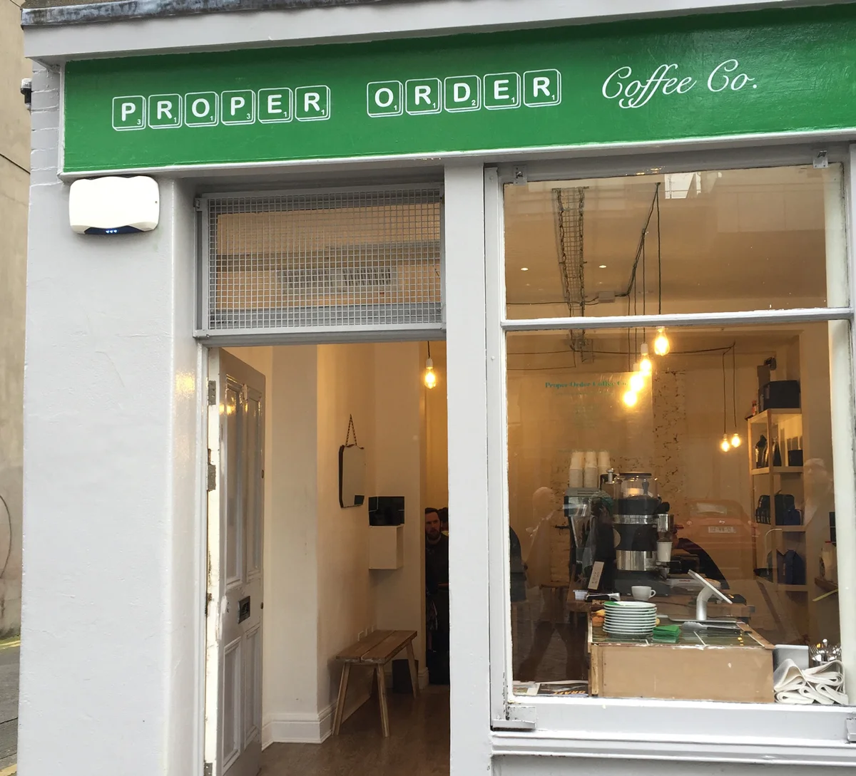 PROPER ORDER COFFEE CO, Smithfield, Dublin. Design Proper Order.